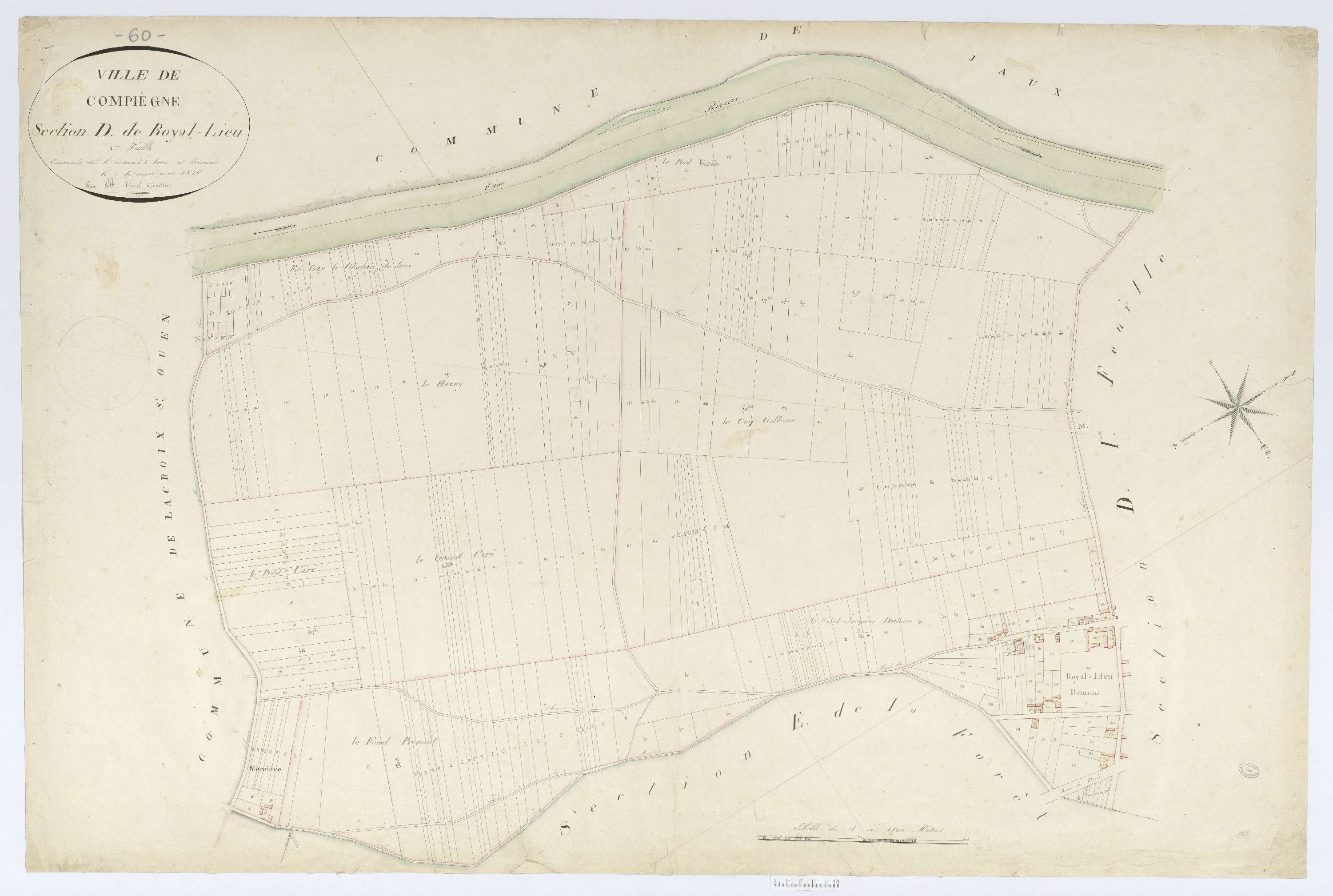 Compiègne - Cadastre napoléonien, section D2