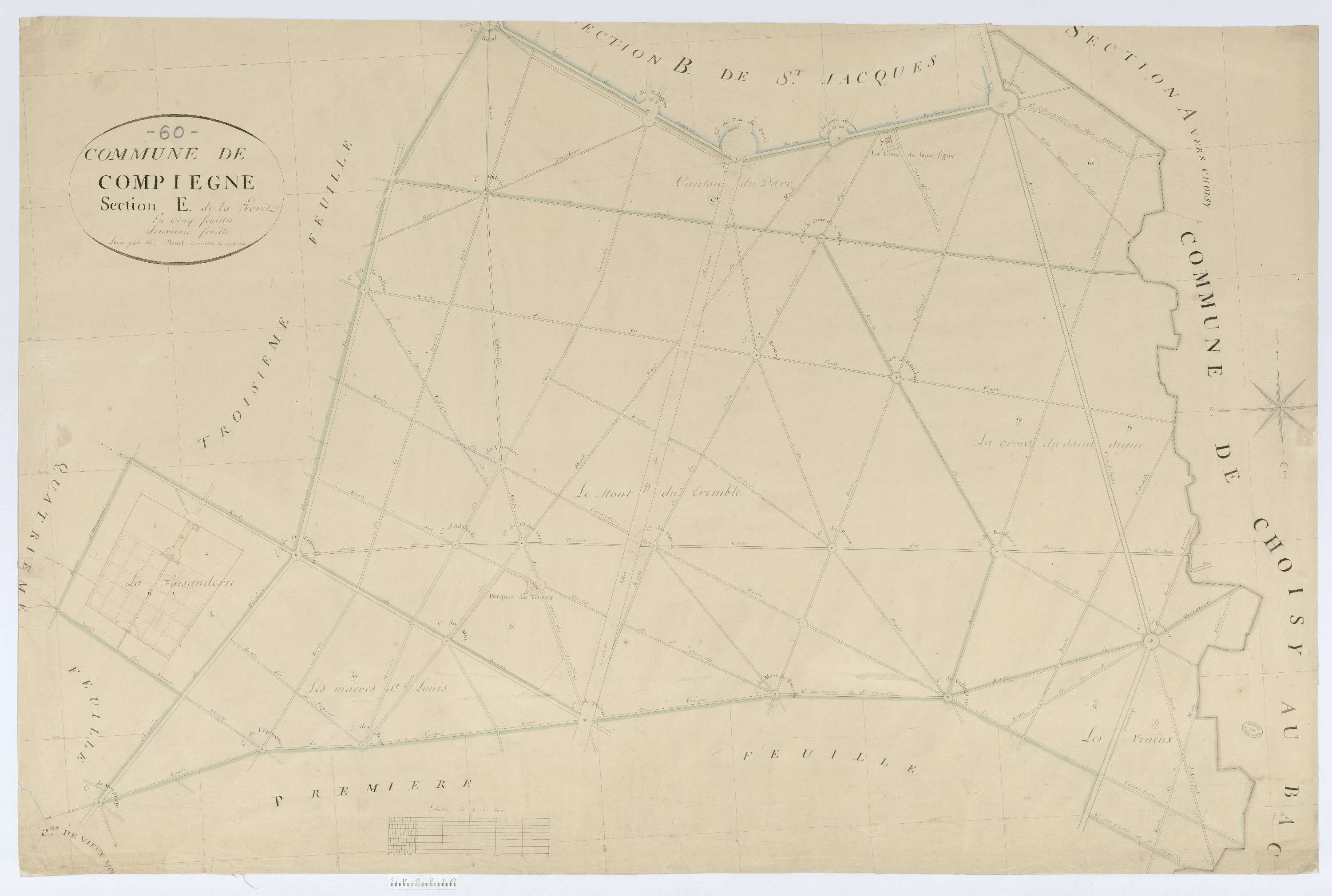 Compiègne - Cadastre napoléonien, section E2