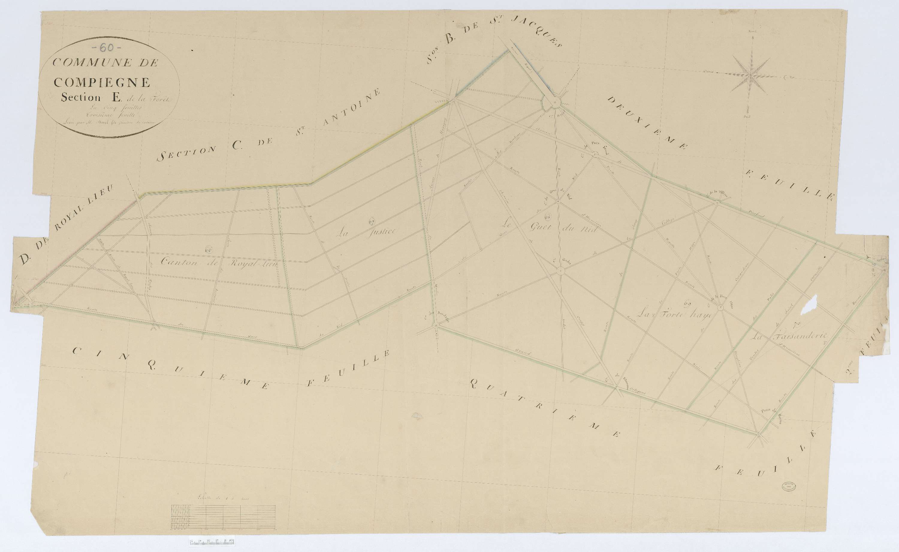 Compiègne - Cadastre napoléonien, section E3