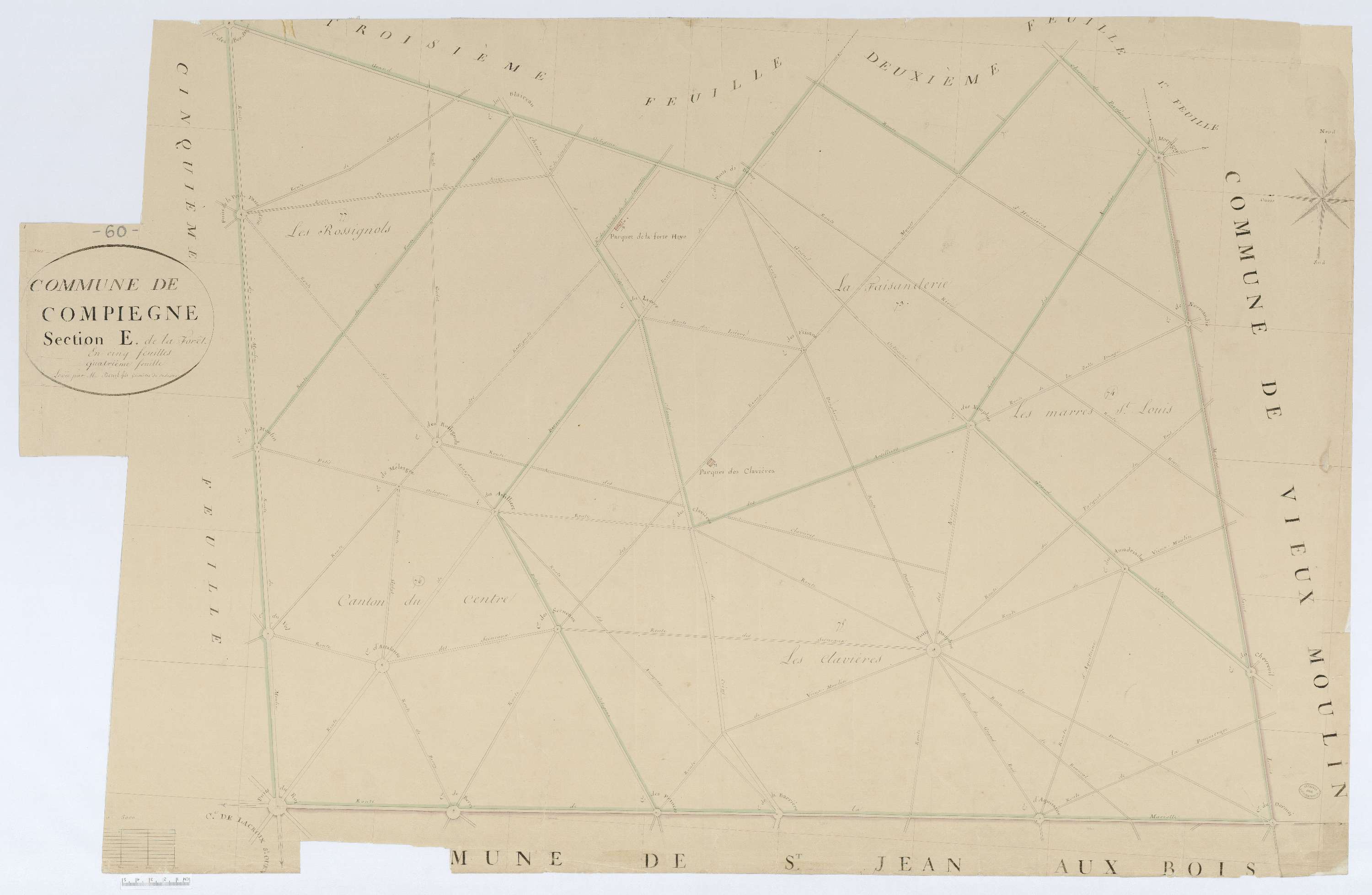 Compiègne - Cadastre napoléonien, section E4