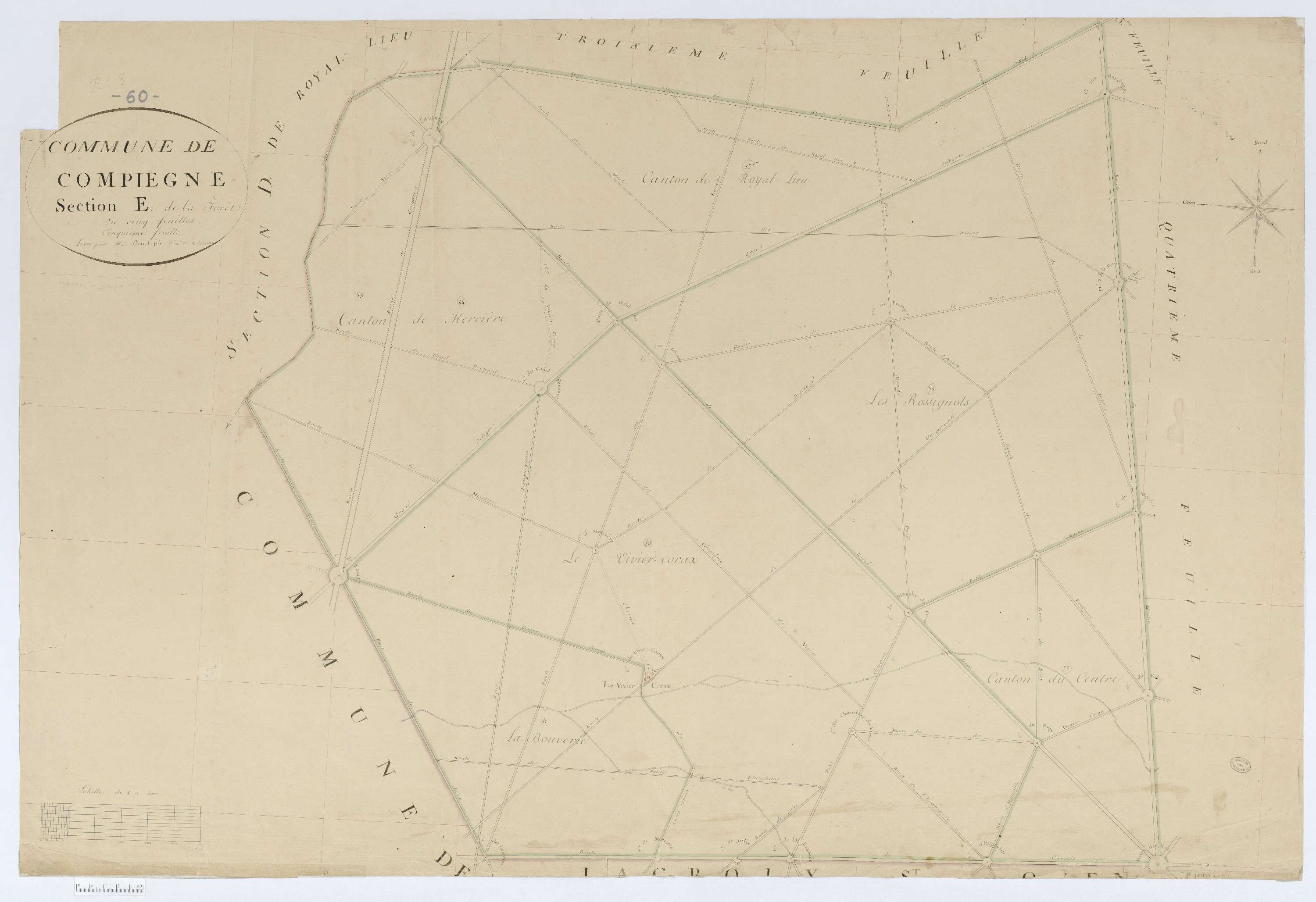 Compiègne - Cadastre napoléonien, section E5