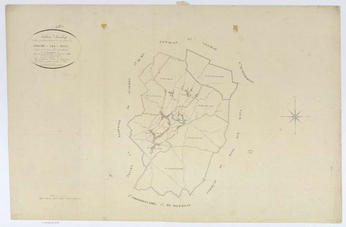 Conchy-les-Pots - Cadastre napoléonien, tableau d'assemblage