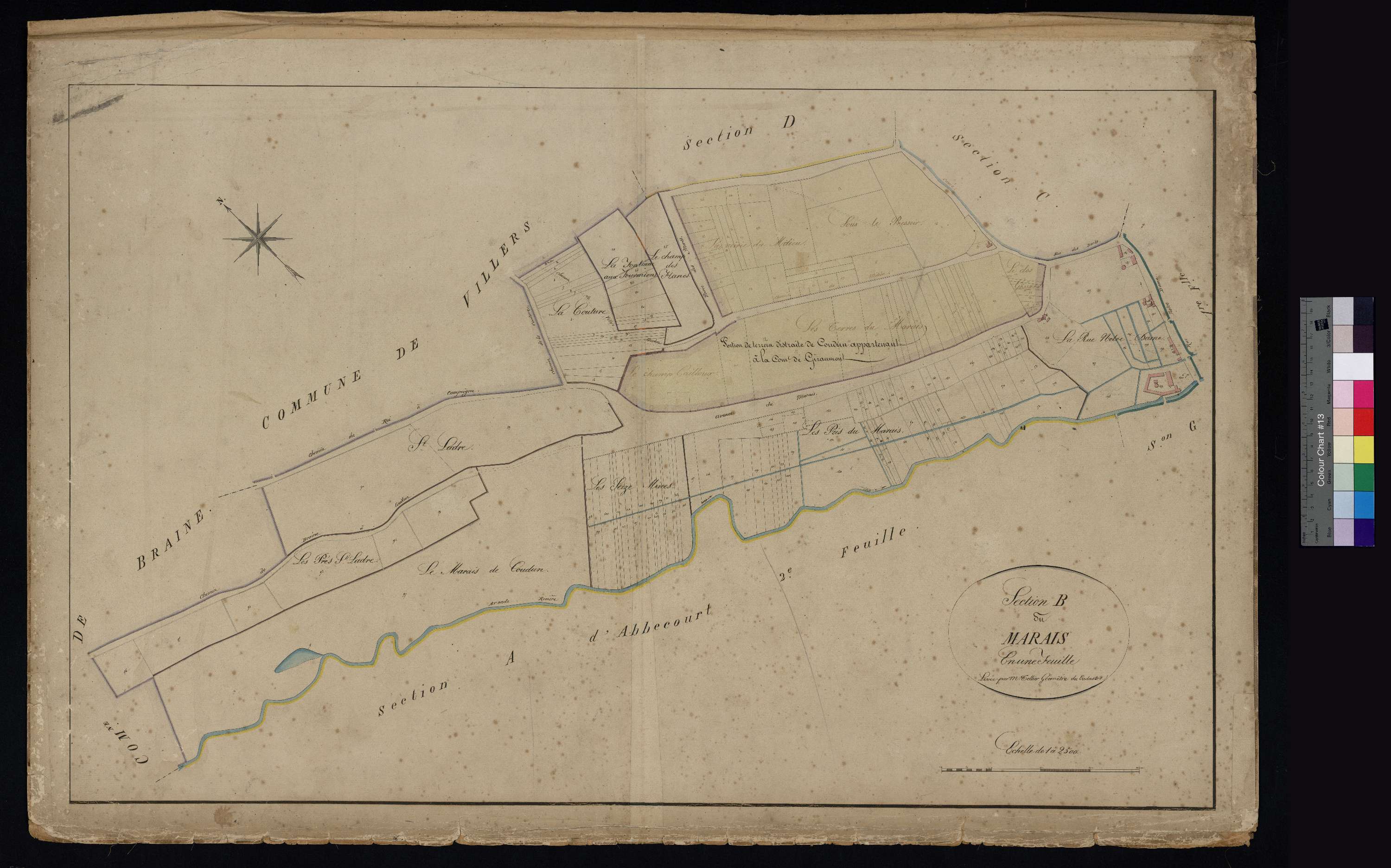 Coudun - Cadastre napoléonien, section B