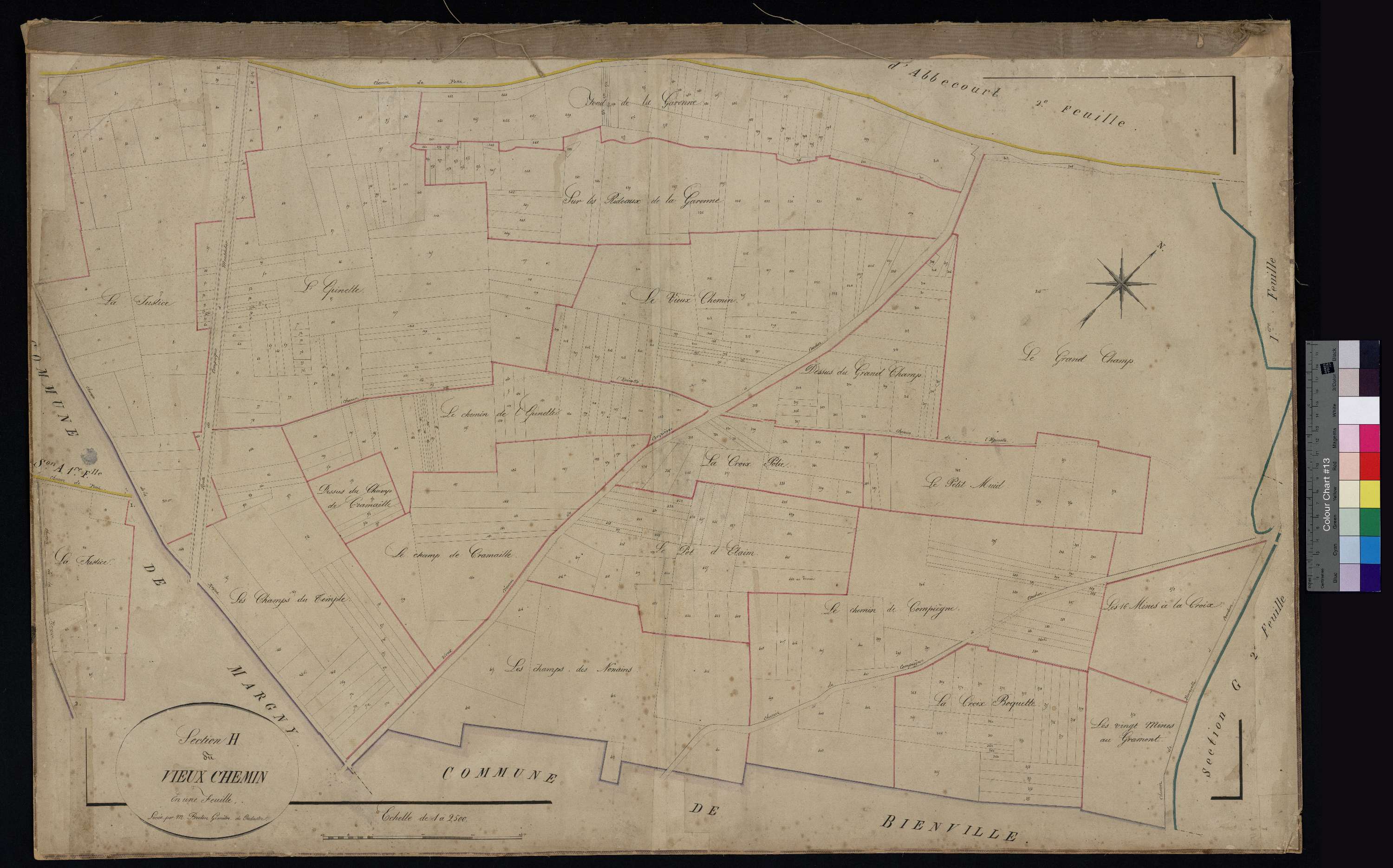 Coudun - Cadastre napoléonien, section H