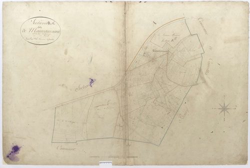 Courcelles-lès-Gisors - Cadastre napoléonien, sections B et C de Beausséré