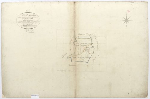 Courcelles-lès-Gisors - Cadastre napoléonien, tableau d'assemblage de Beausséré