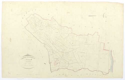 Courtieux - Cadastre napoléonien, section A, feuille unique