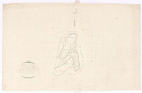 Courtieux - Cadastre napoléonien, tableau d'assemblage, feuille unique