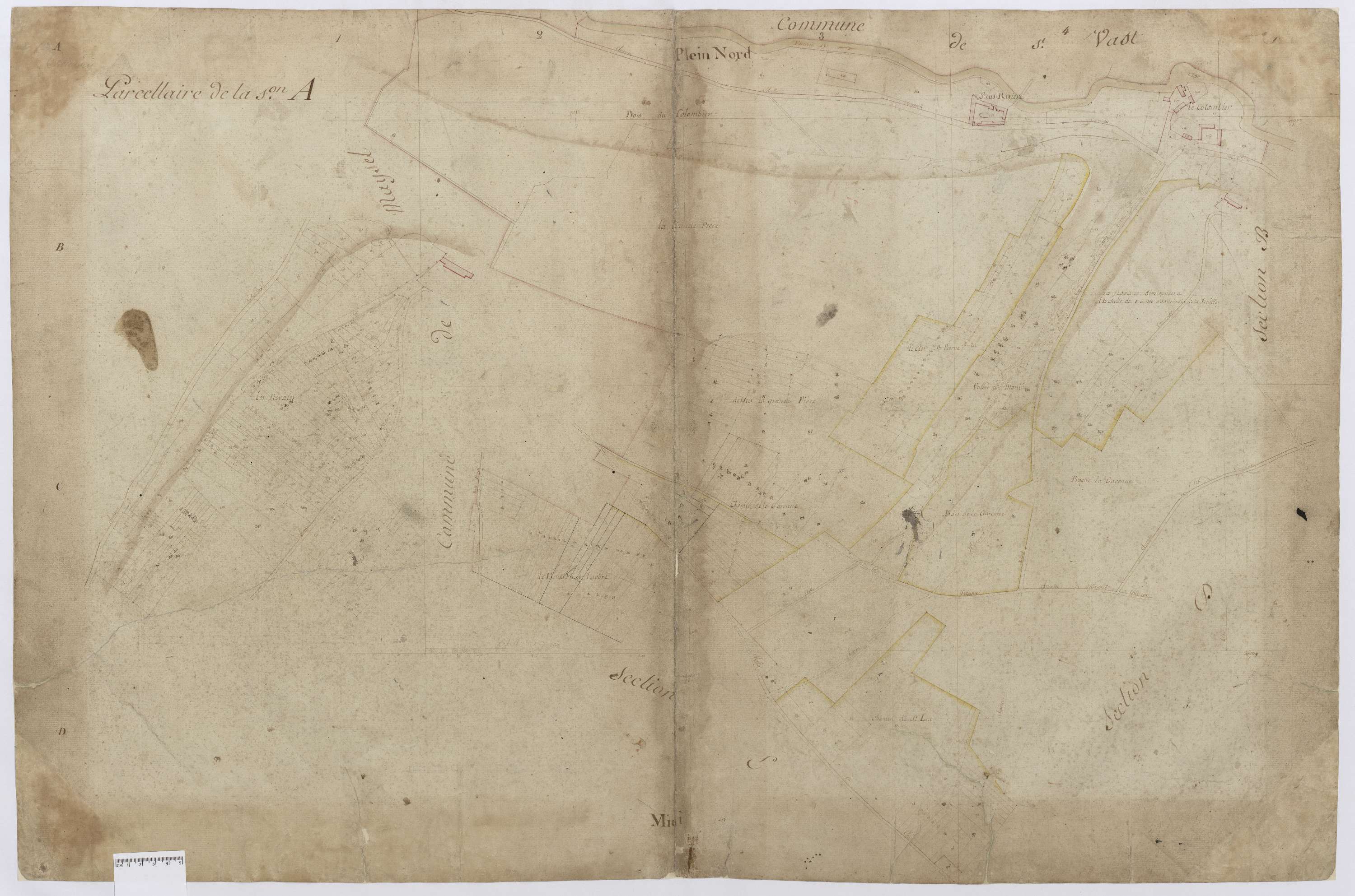 Cramoisy - Cadastre napoléonien, section A