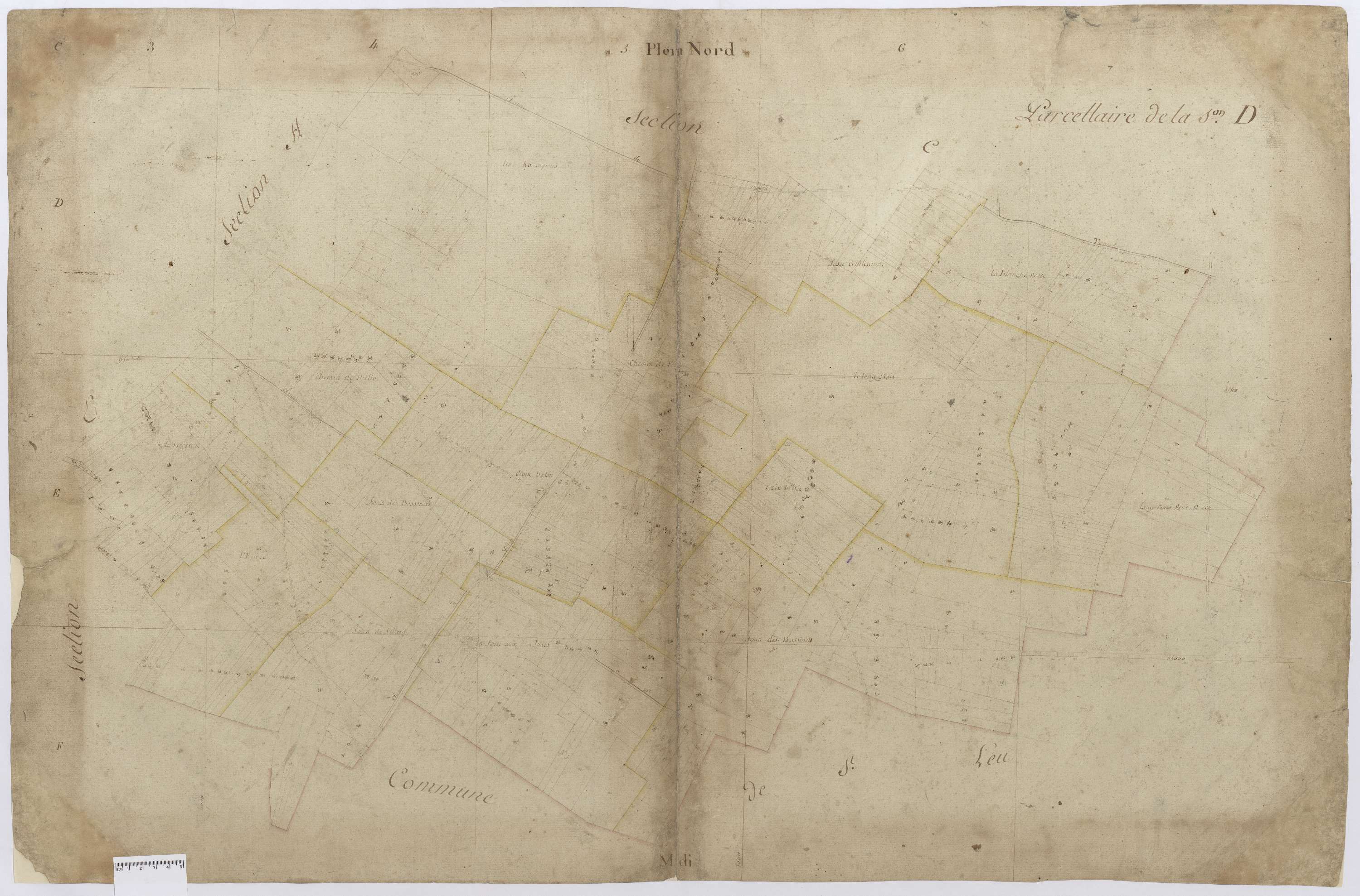 Cramoisy - Cadastre napoléonien, section D