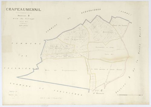 Crapeaumesnil - Cadastre napoléonien (copie), section B1