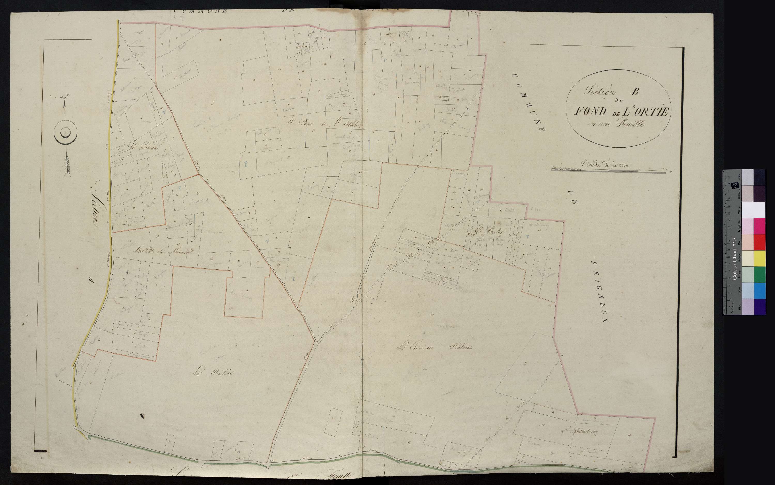 Crépy-en-Valois - Cadastre napoléonien, section B