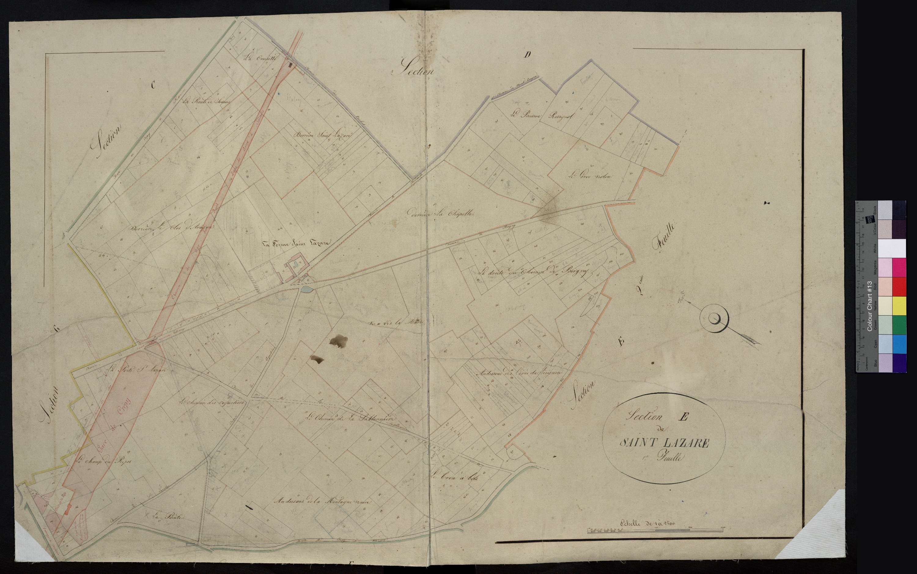 Crépy-en-Valois - Cadastre napoléonien, section E1