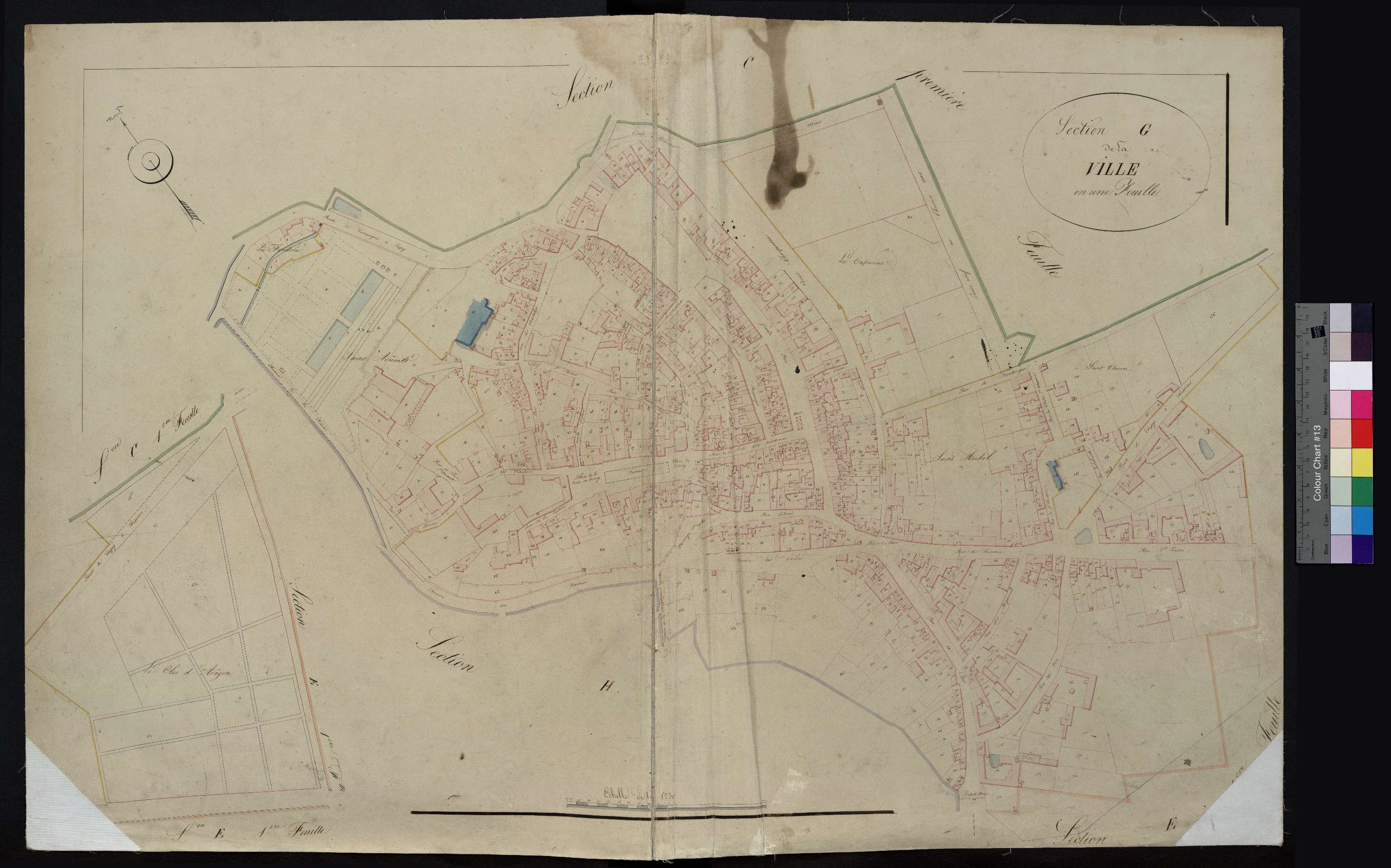 Crépy-en-Valois - Cadastre napoléonien, section G