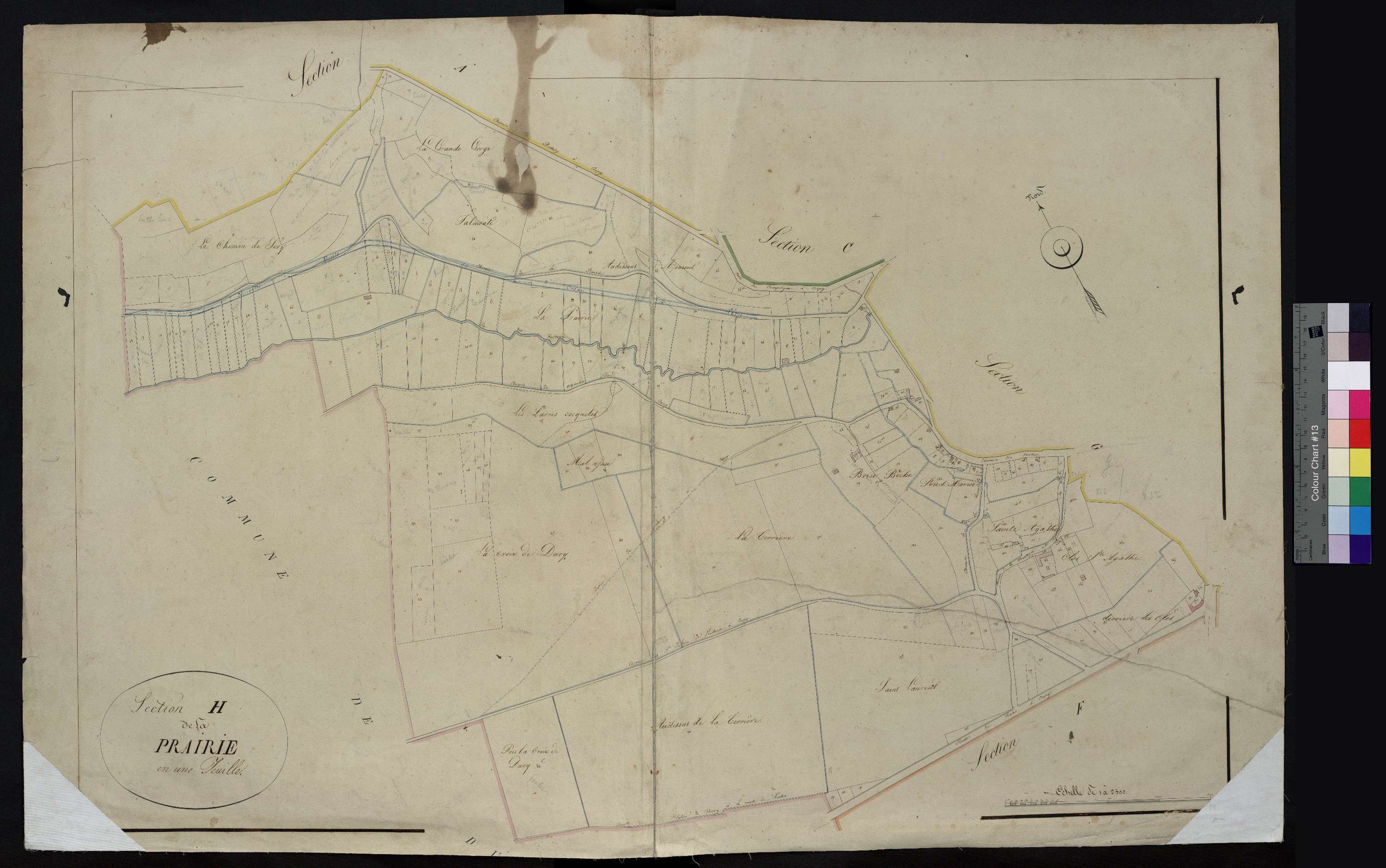 Crépy-en-Valois - Cadastre napoléonien, section H