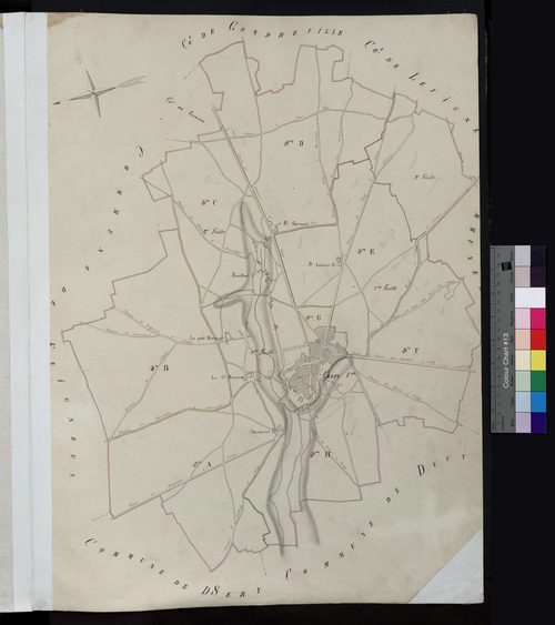 Crépy-en-Valois - Cadastre napoléonien, tableau d'assemblage
