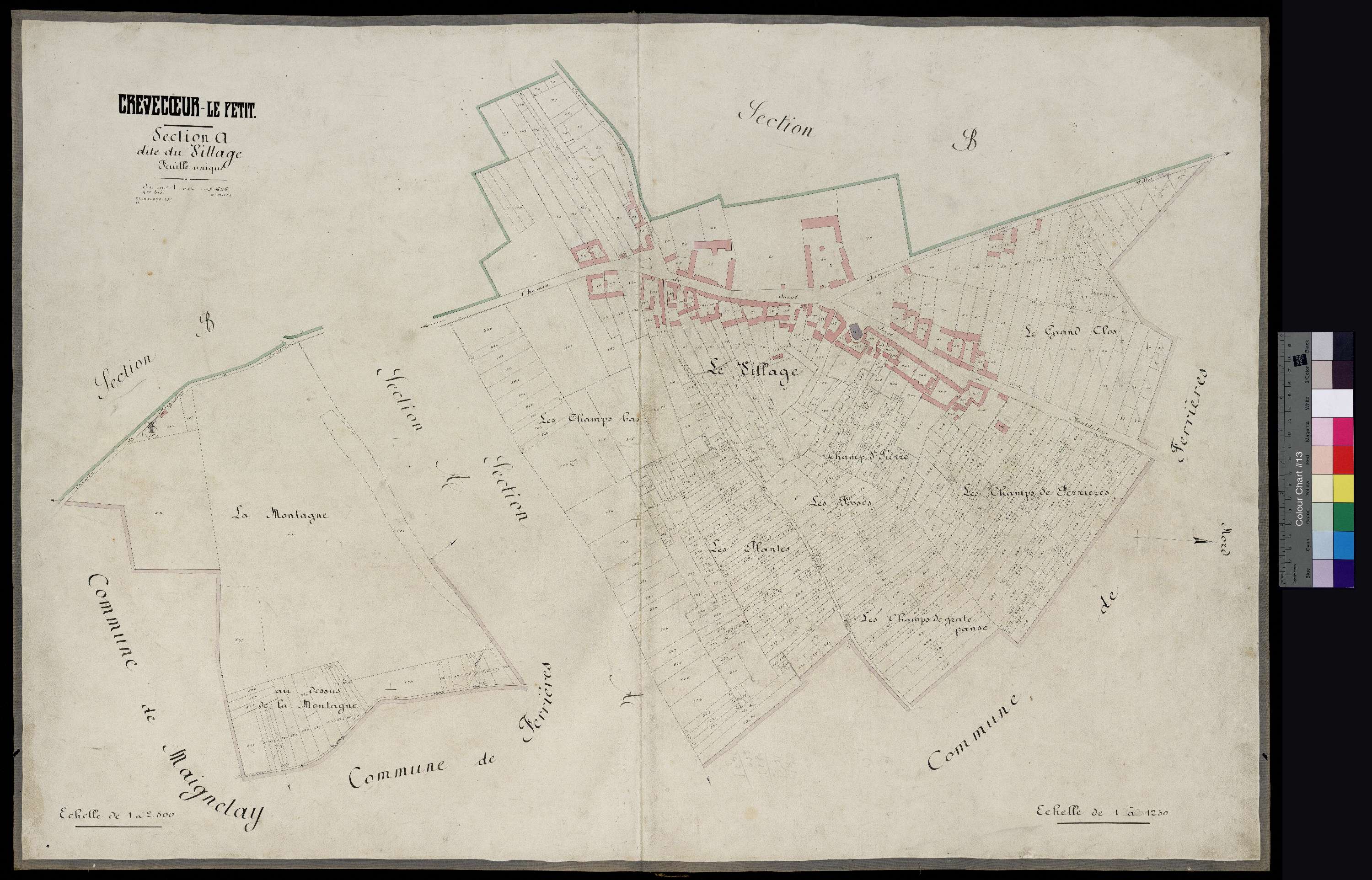 Crèvecœur-le-Petit - Cadastre napoléonien, section A