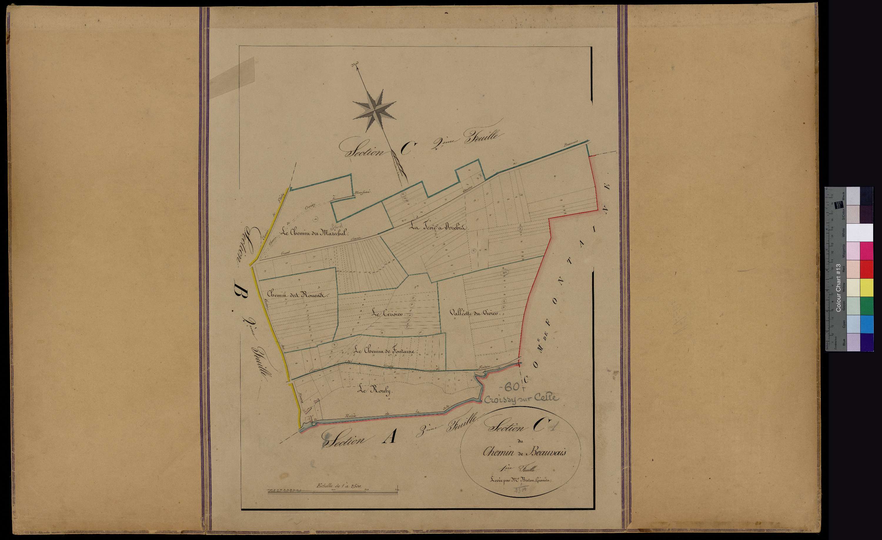 Croissy-sur-Celle - Cadastre napoléonien, section C1