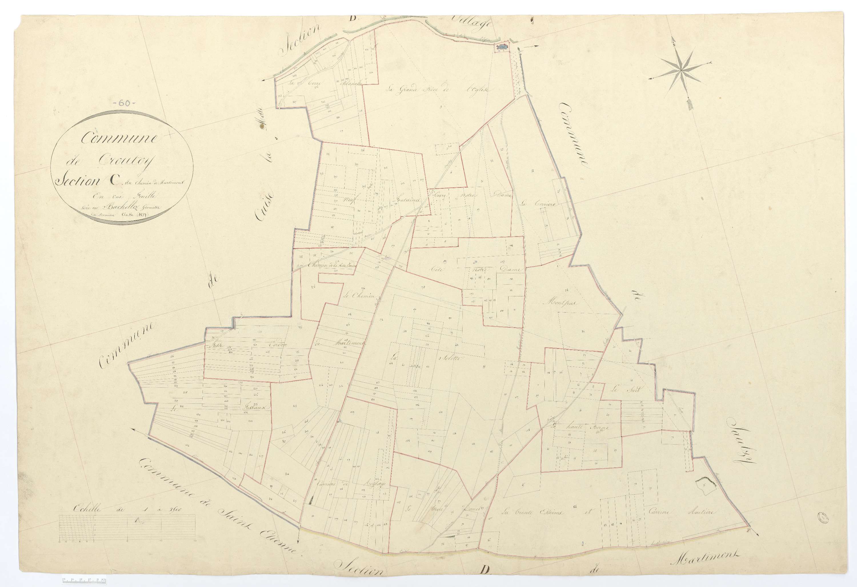 Croutoy - Cadastre napoléonien, section C, feuille unique