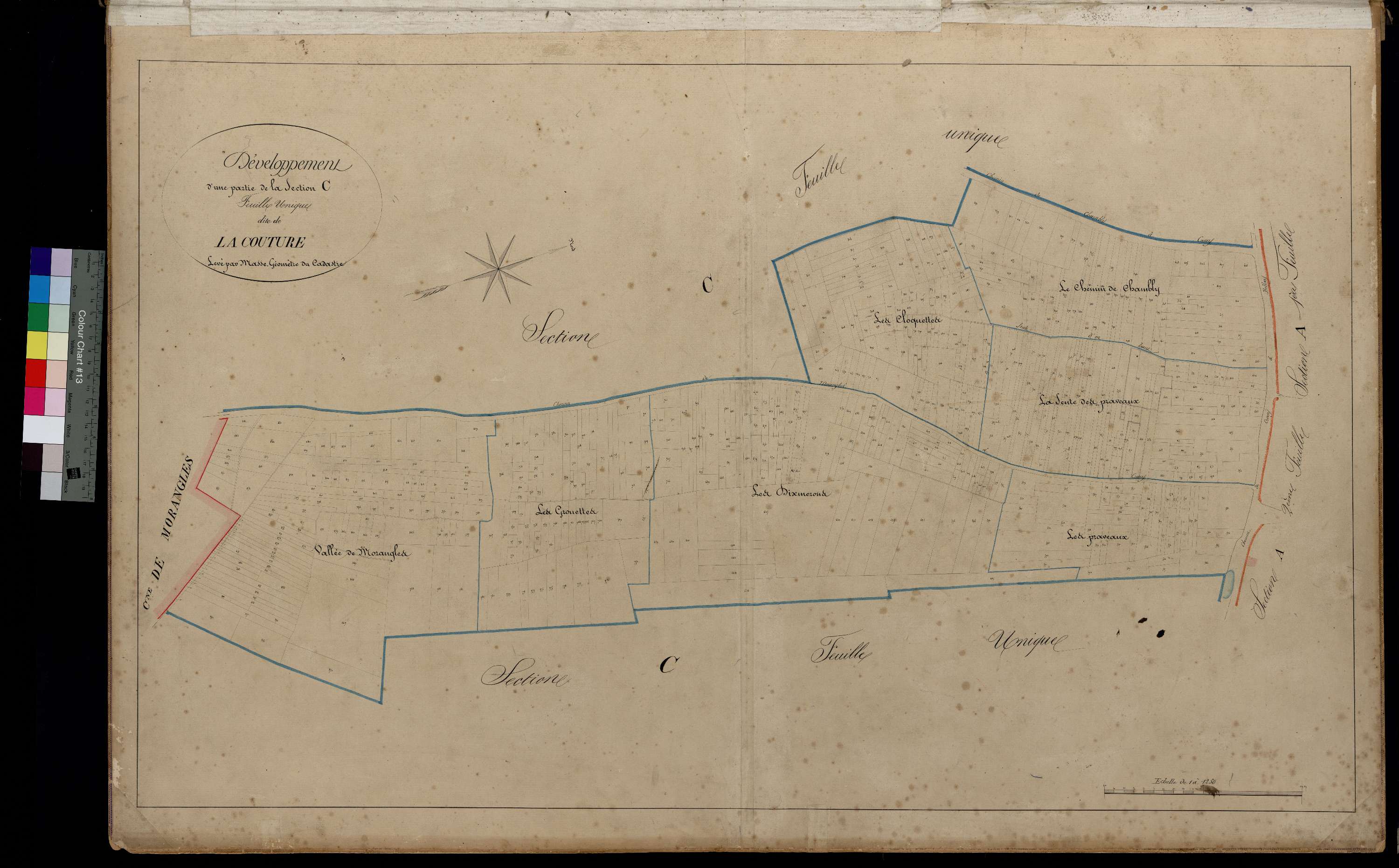 Crouy-en-Thelle - Cadastre napoléonien, Section C, développement