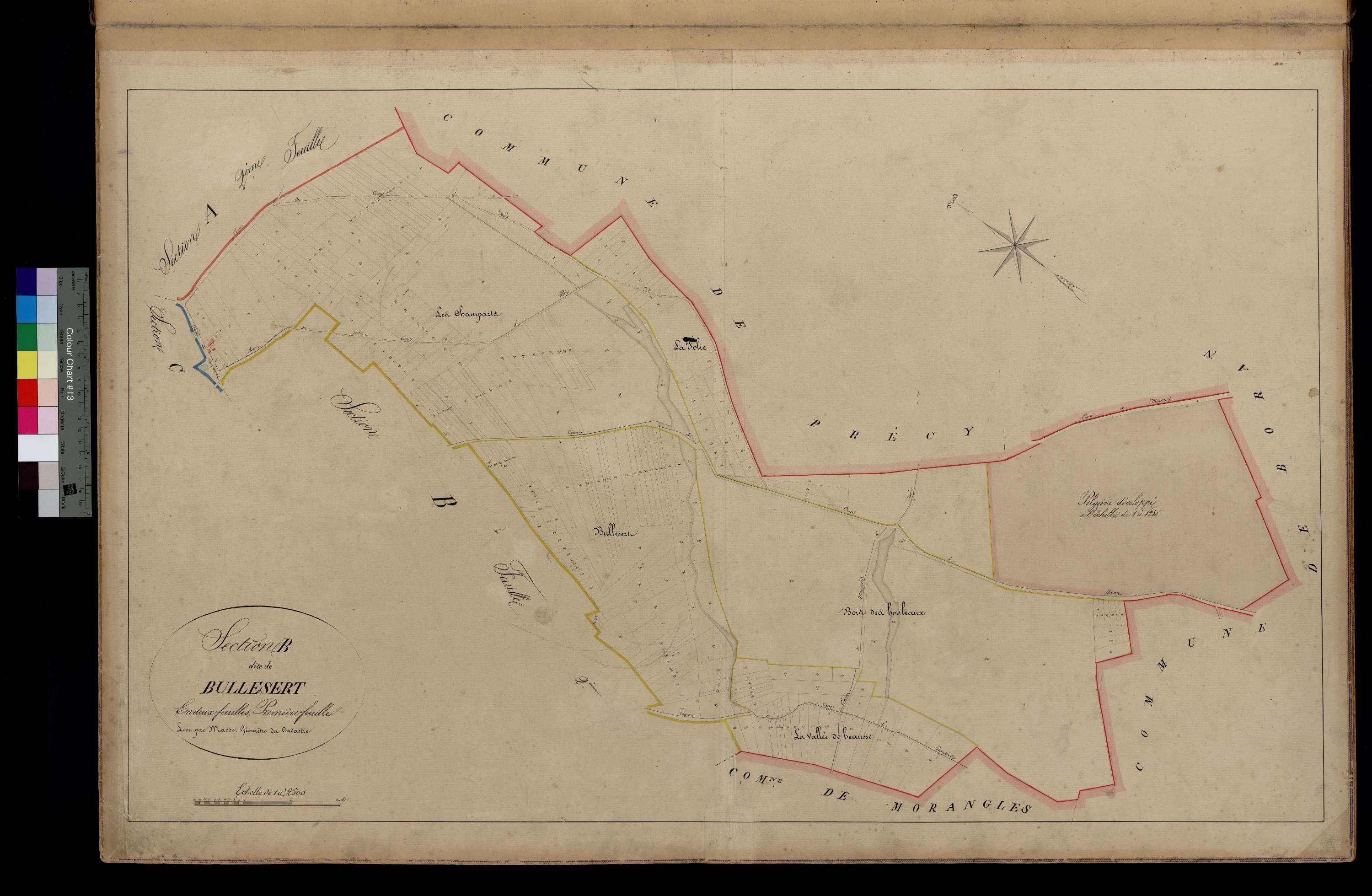 Crouy-en-Thelle - Cadastre napoléonien, section B1