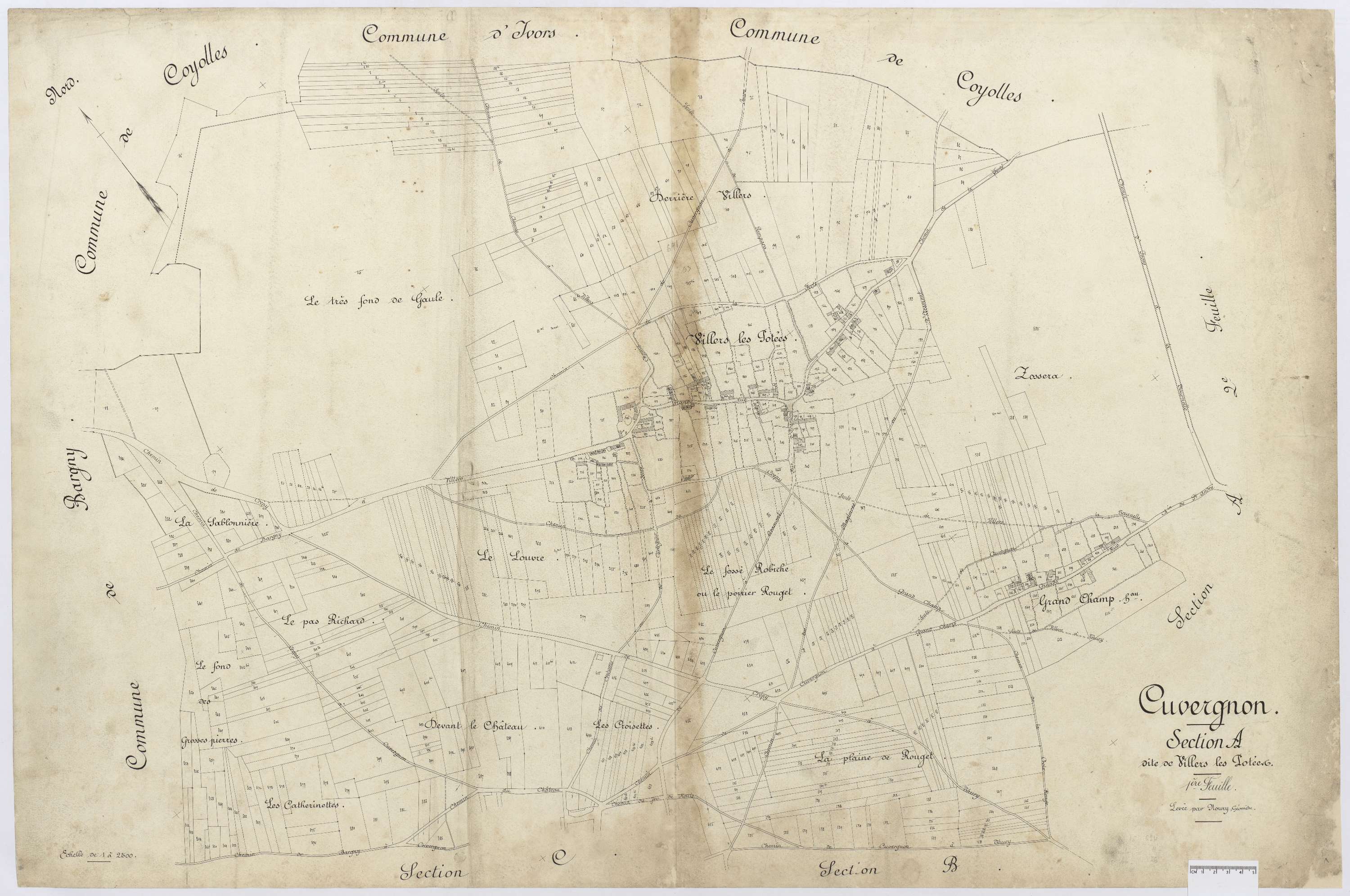 Cuvergnon - Cadastre napoléonien, section A1