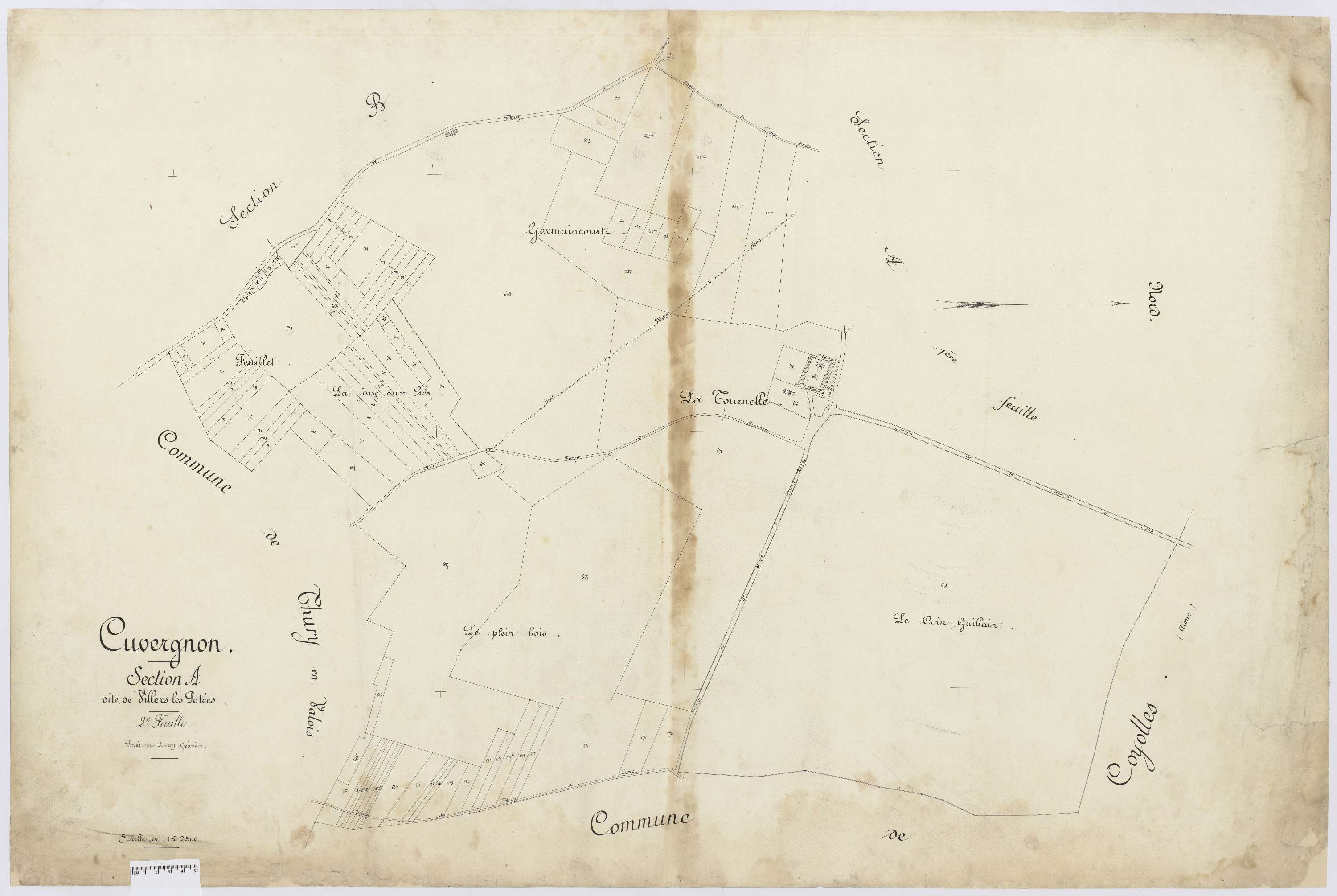 Cuvergnon - Cadastre napoléonien, section A2
