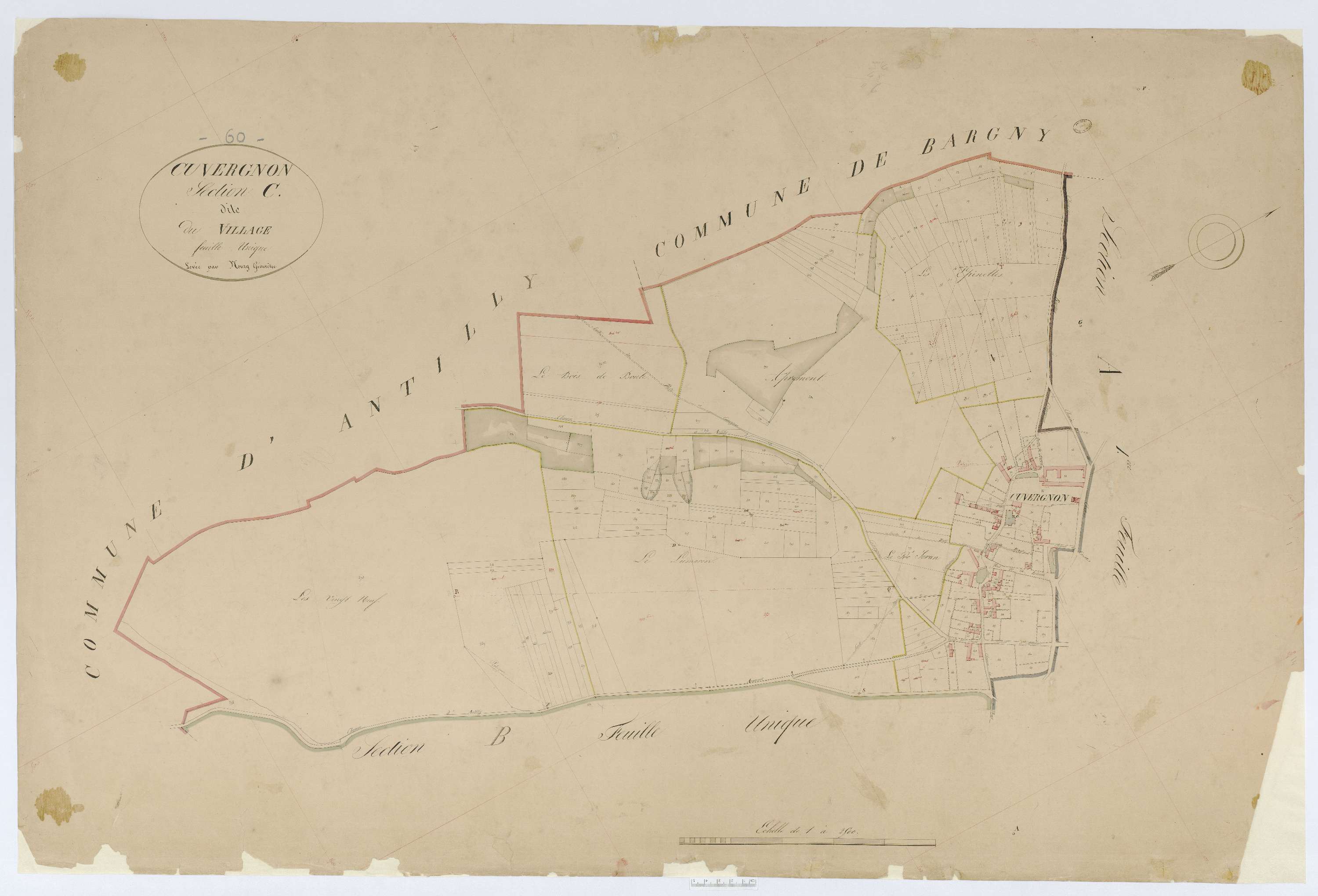 Cuvergnon - Cadastre napoléonien, section C