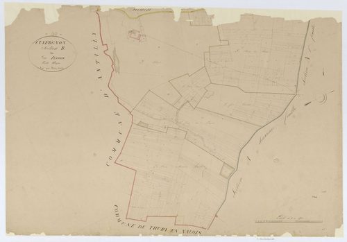 Cuvergnon - Cadastre napoléonien, section B, feuille unique