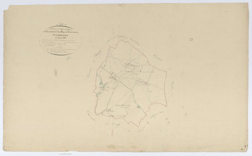 Cuvergnon - Cadastre napoléonien, tableau d'assemblage