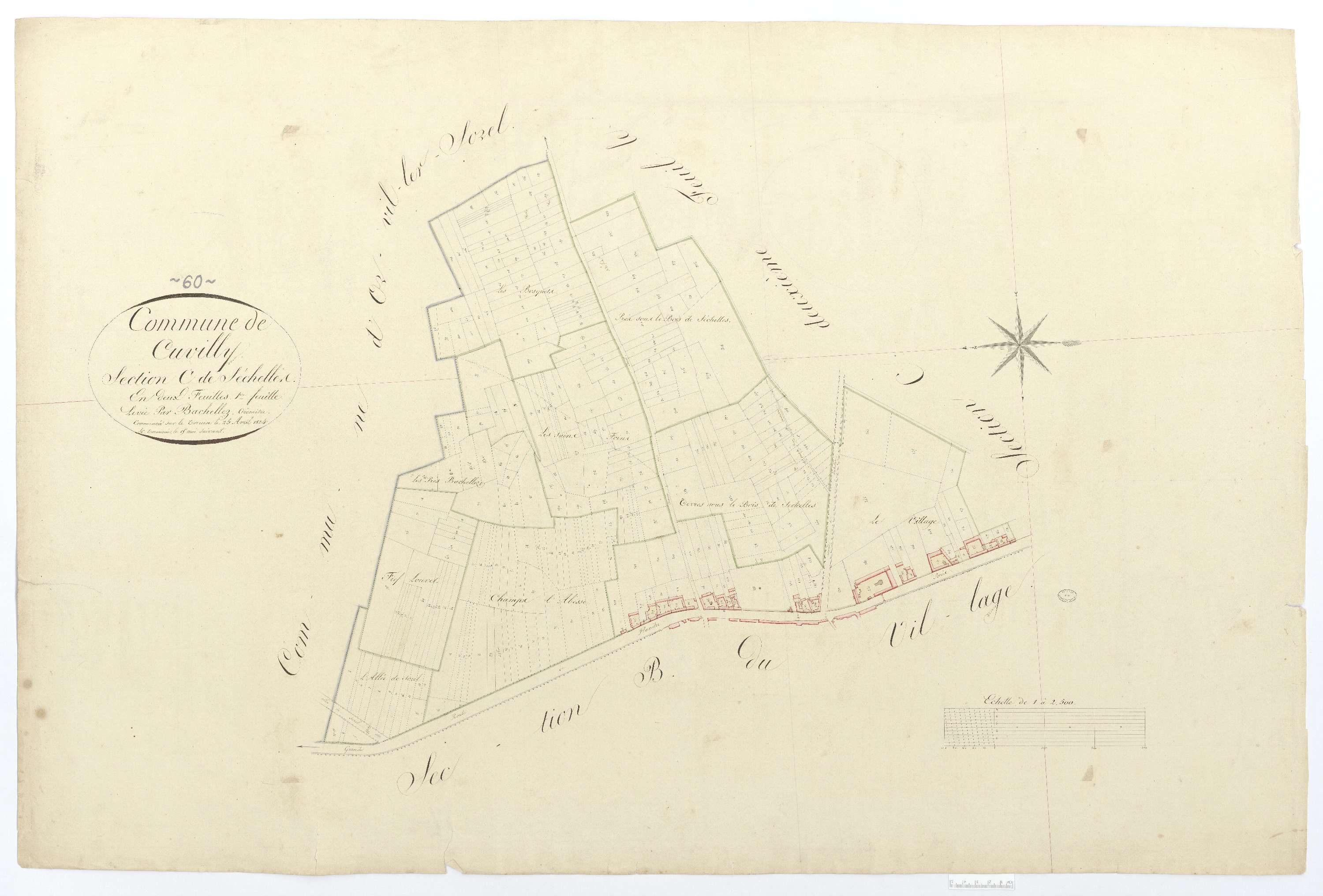 Cuvilly - Cadastre napoléonien, section C1