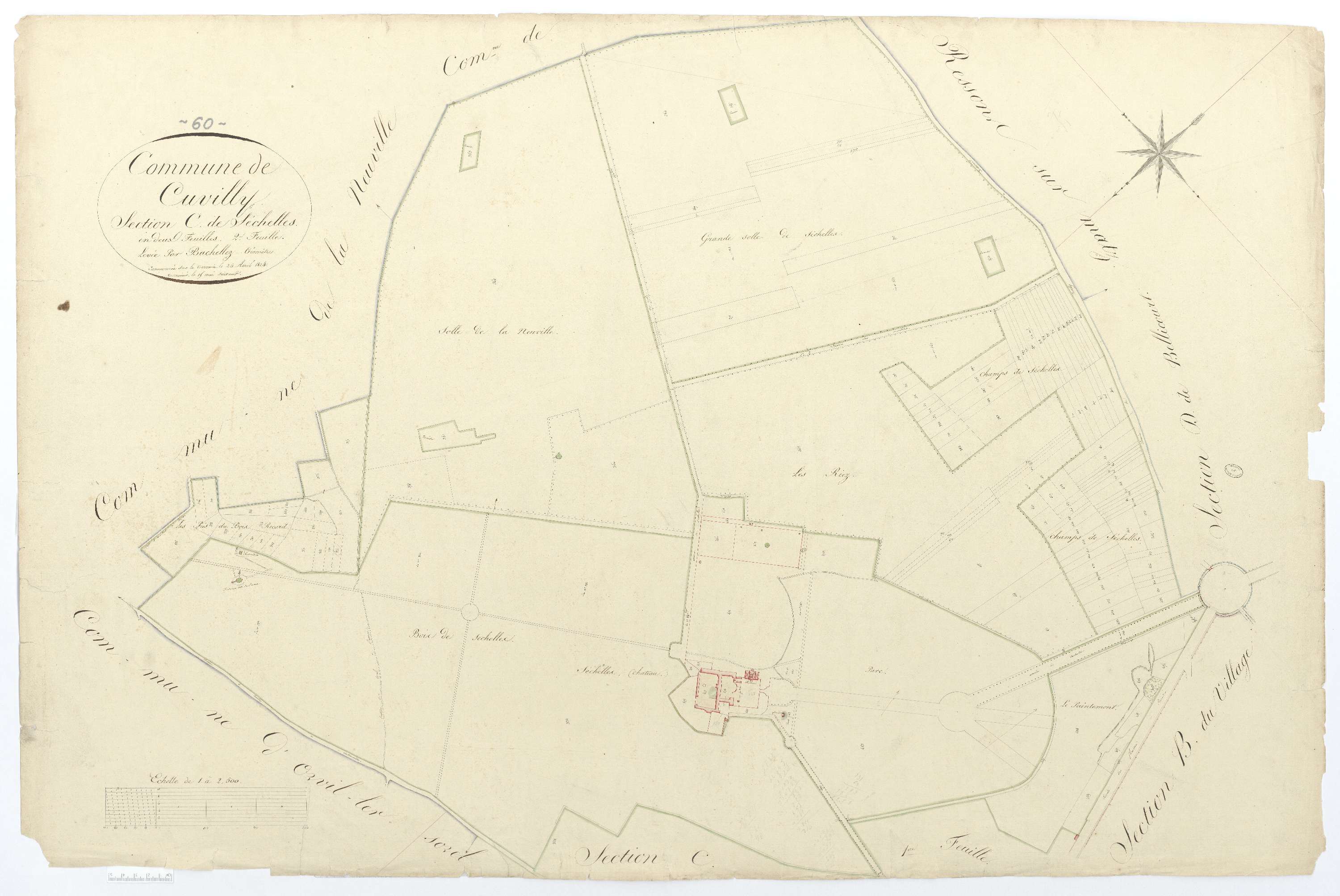 Cuvilly - Cadastre napoléonien, section C2