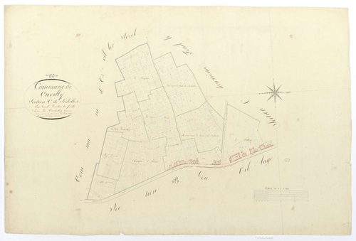 Cuvilly - Cadastre napoléonien, section C1