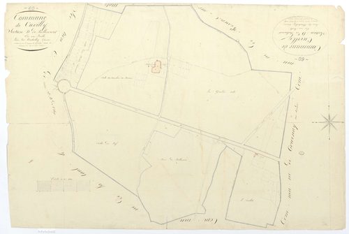 Cuvilly - Cadastre napoléonien, section D, feuille unique