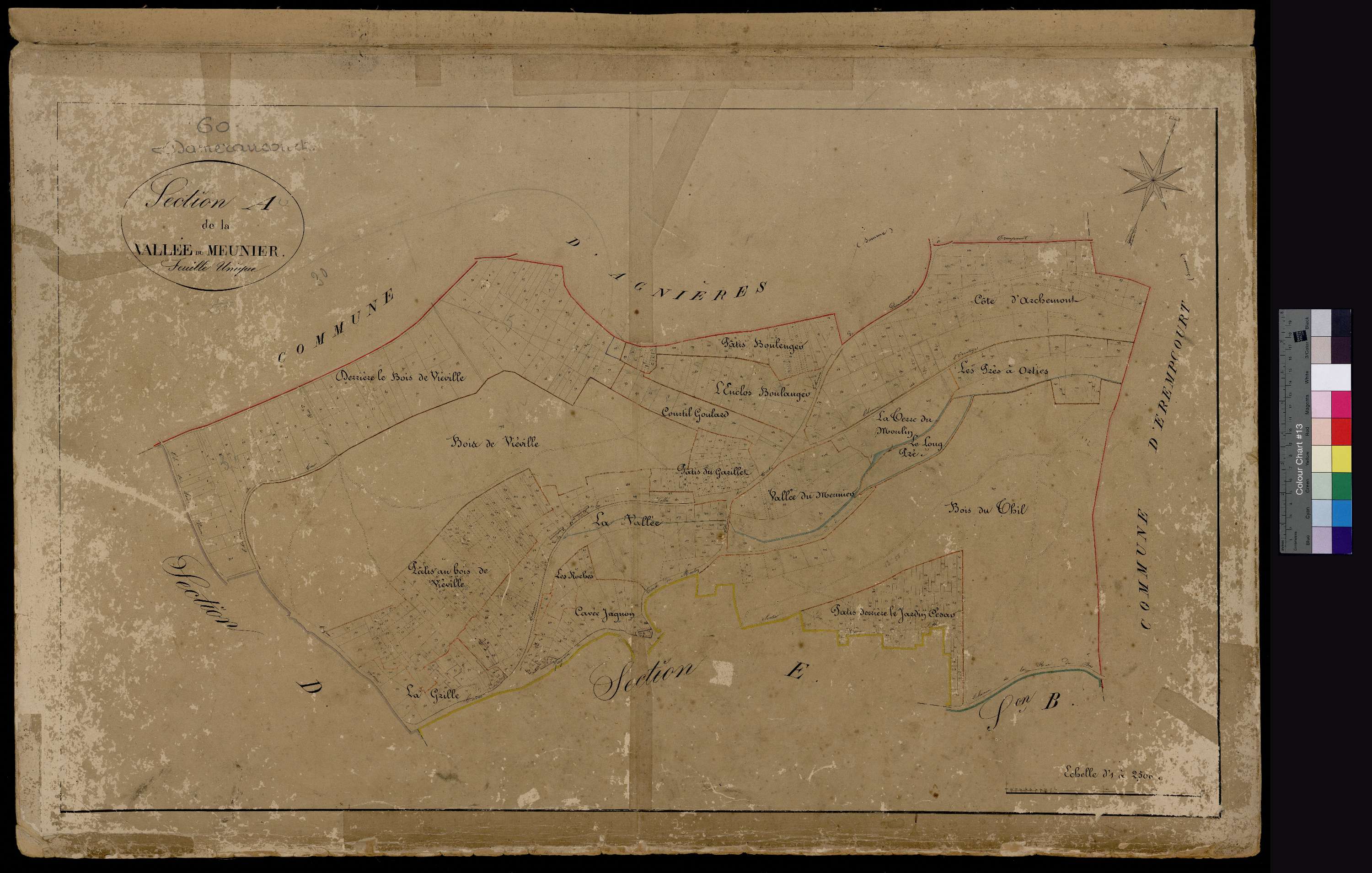 Daméraucourt - Cadastre napoléonien, section A