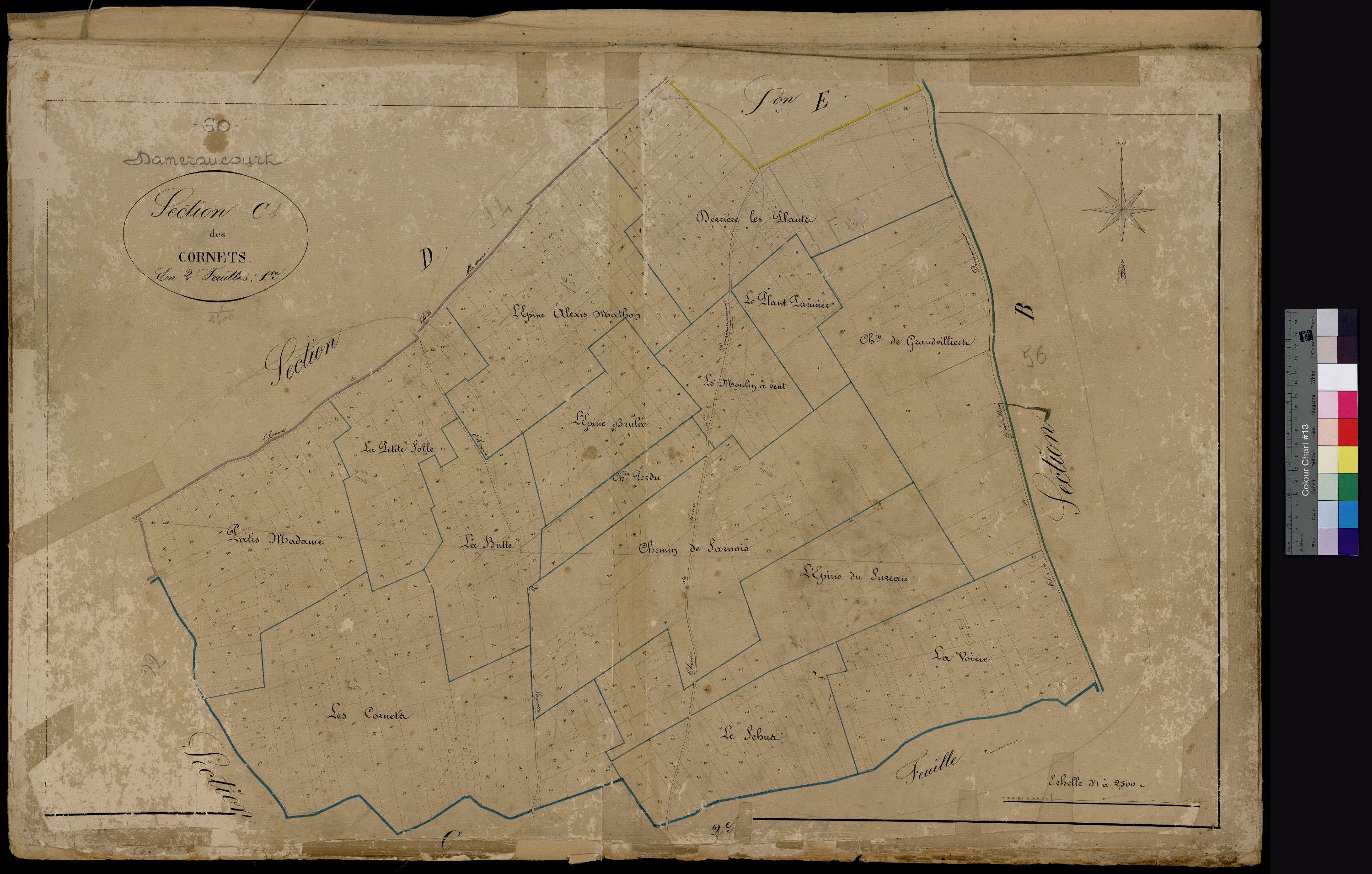 Daméraucourt - Cadastre napoléonien, section C1