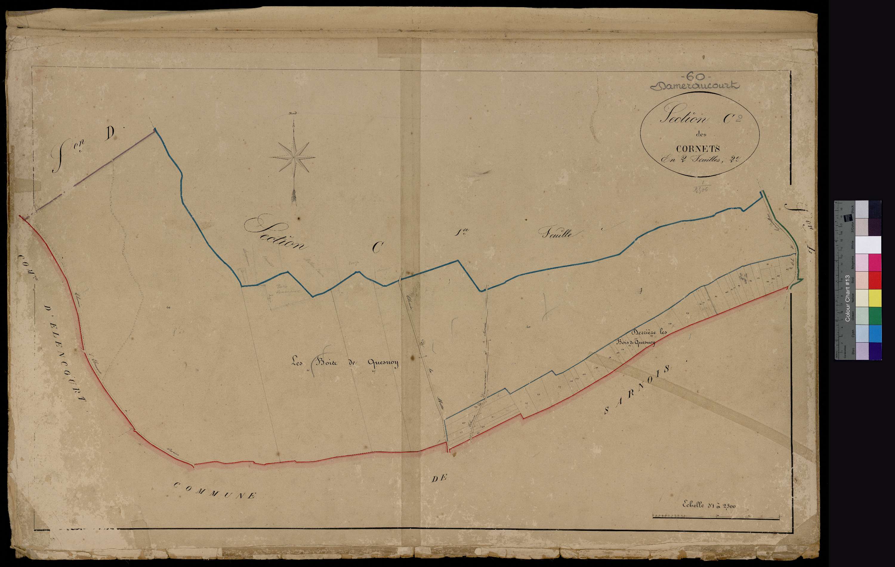 Daméraucourt - Cadastre napoléonien, section C2