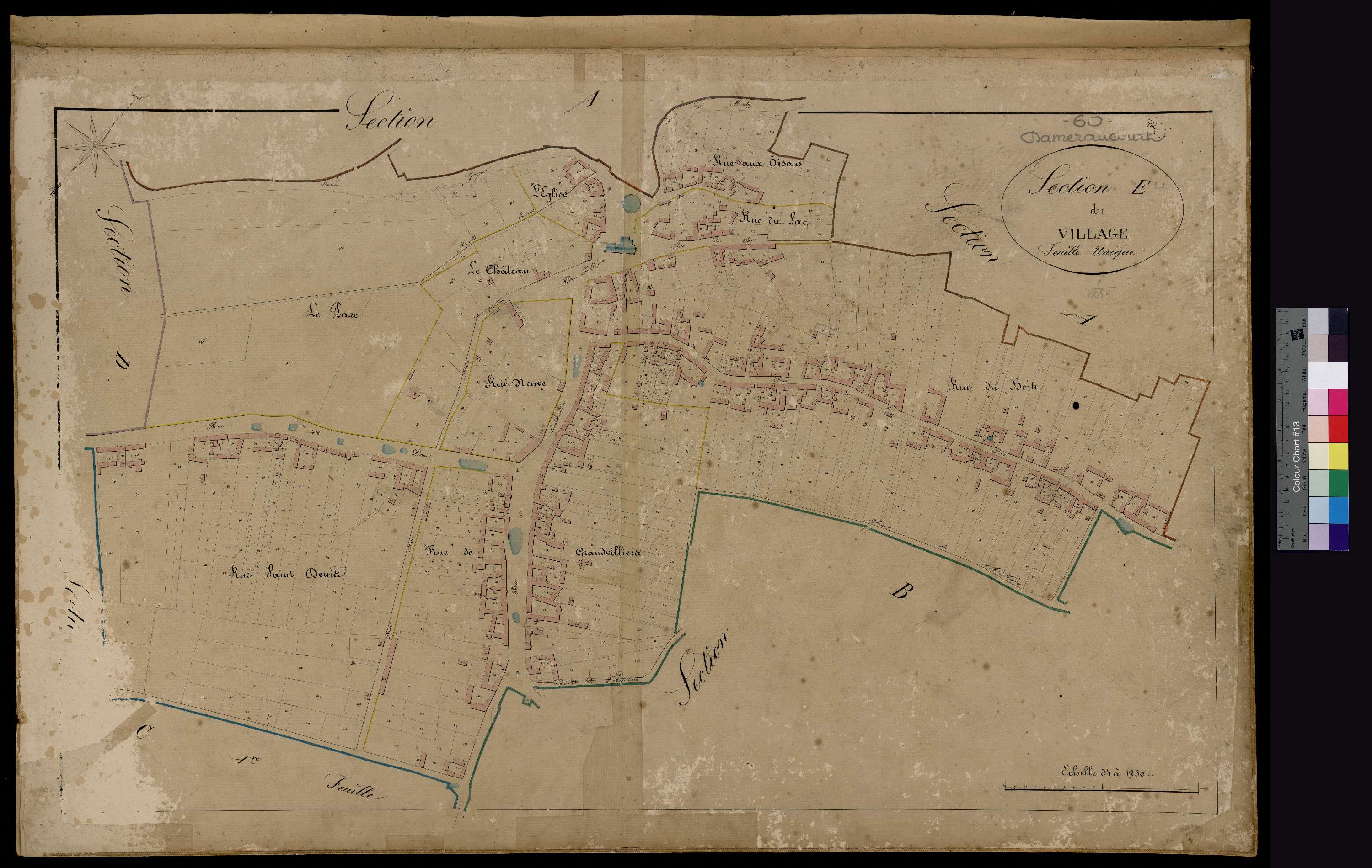 Daméraucourt - Cadastre napoléonien, section E