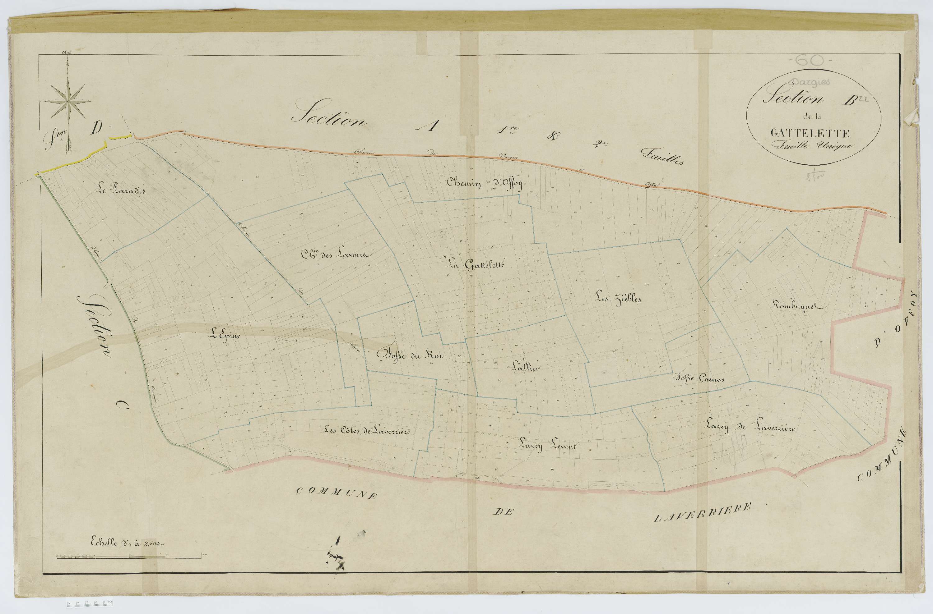 Dargies - Cadastre napoléonien, section B1