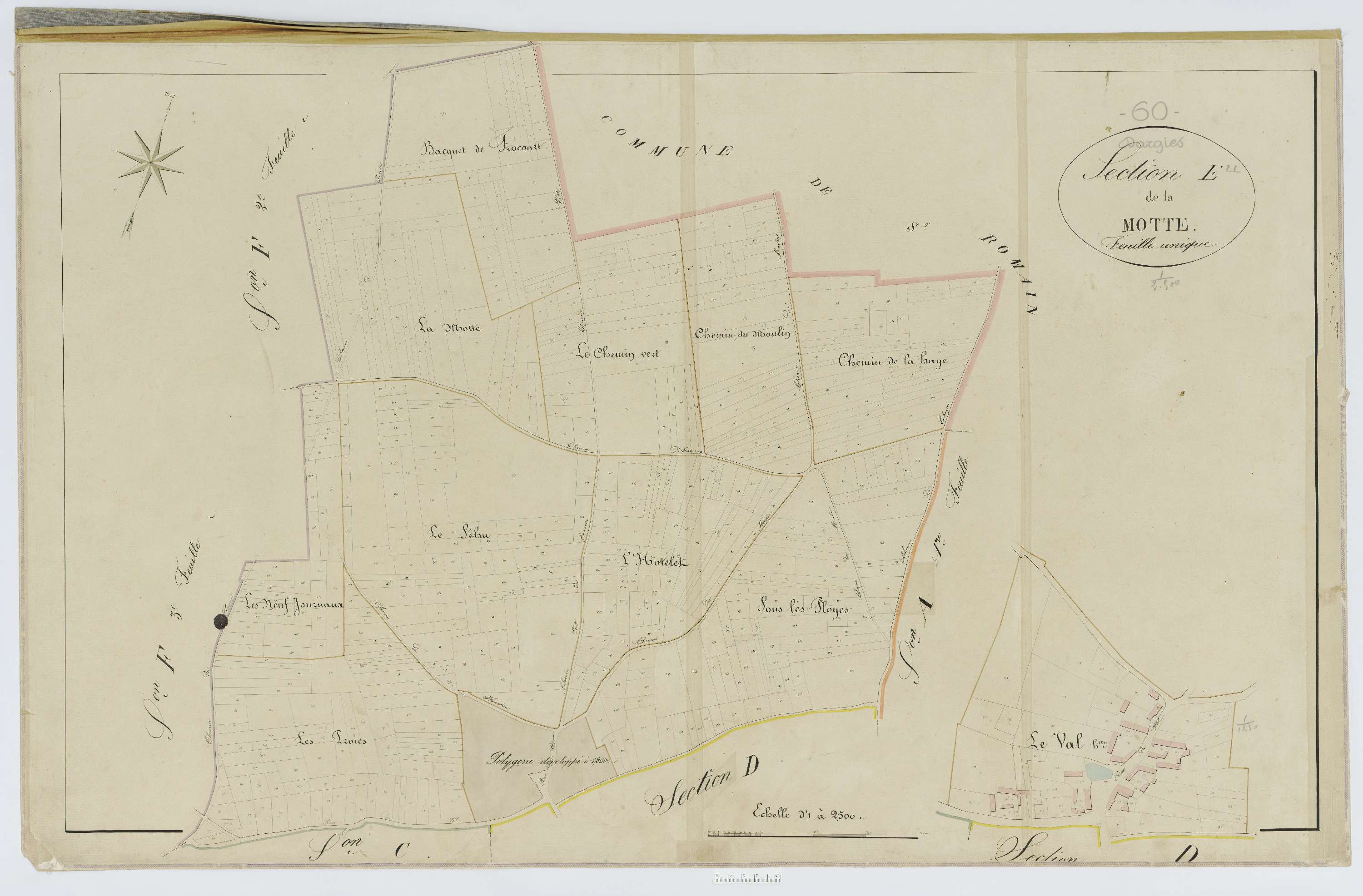 Dargies - Cadastre napoléonien, section E1