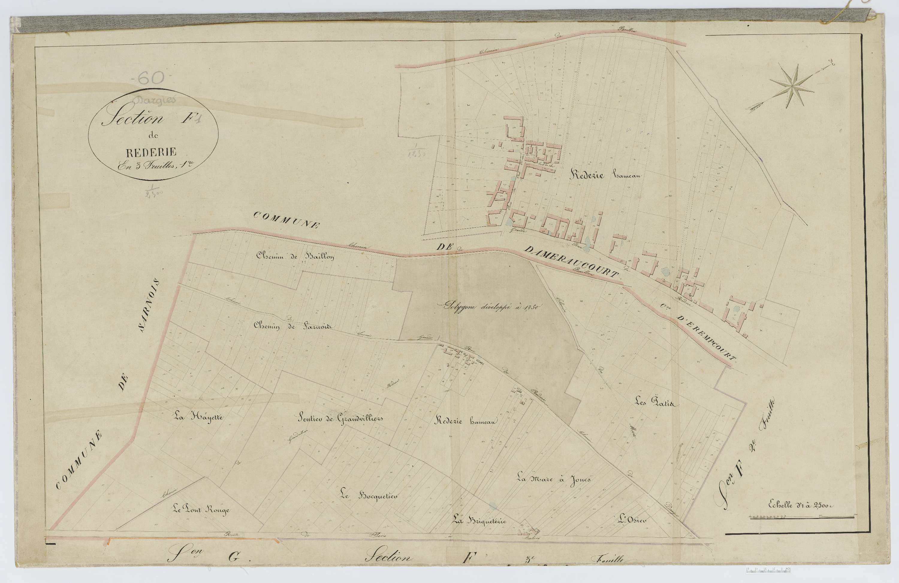 Dargies - Cadastre napoléonien, section F1