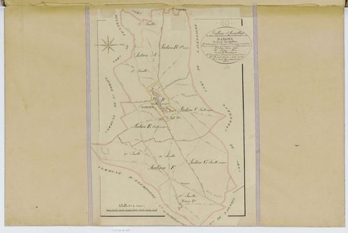 Dargies - Cadastre napoléonien, tableau d'assemblage