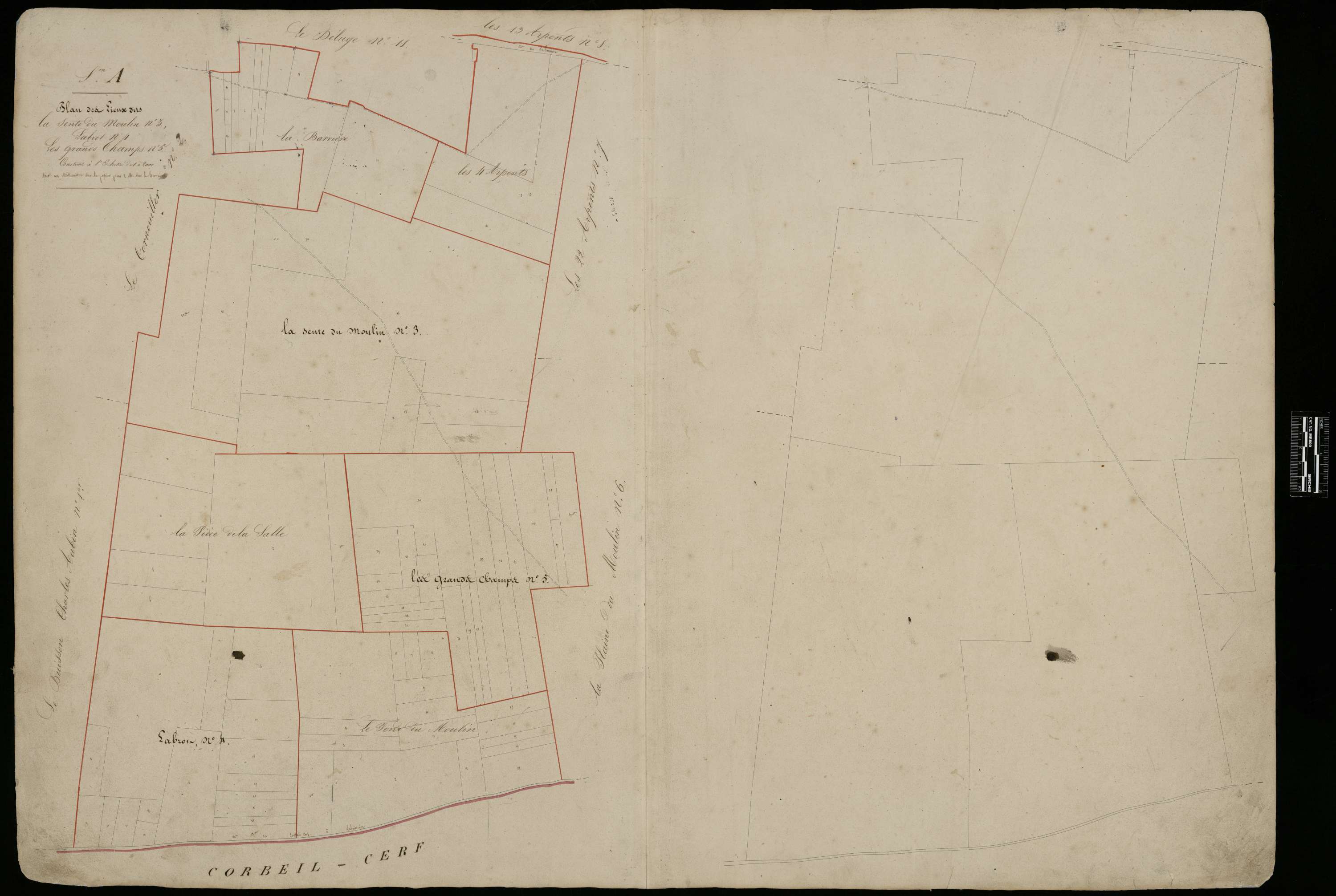 Le Déluge - Cadastre napoléonien, section A, partie 2