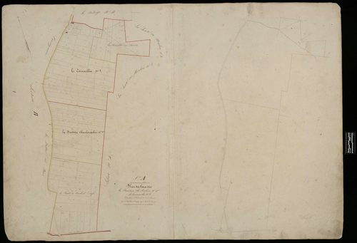 Le Déluge - Cadastre napoléonien, section A, partie 1