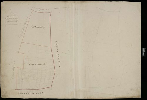 Le Déluge - Cadastre napoléonien, section A, partie 3