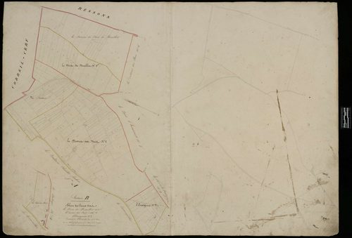 Le Déluge - Cadastre napoléonien, section B, partie 1