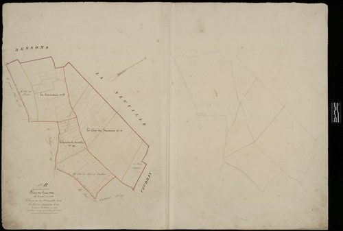 Le Déluge - Cadastre napoléonien, section B, partie 3