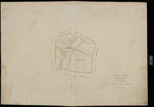 Le Déluge - Cadastre napoléonien, tableau d'assemblage village