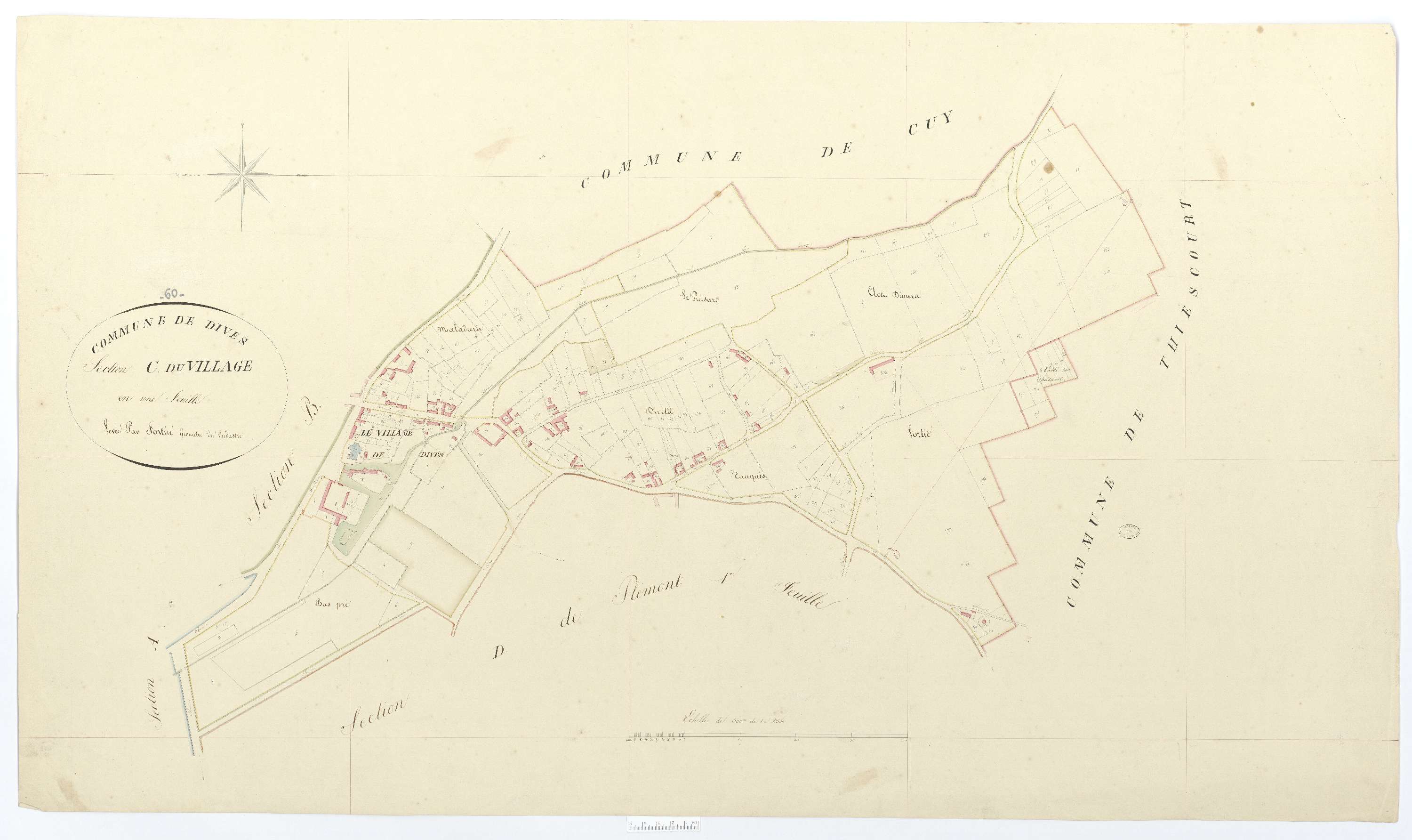 Dives - Cadastre napoléonien, section C, feuille unique