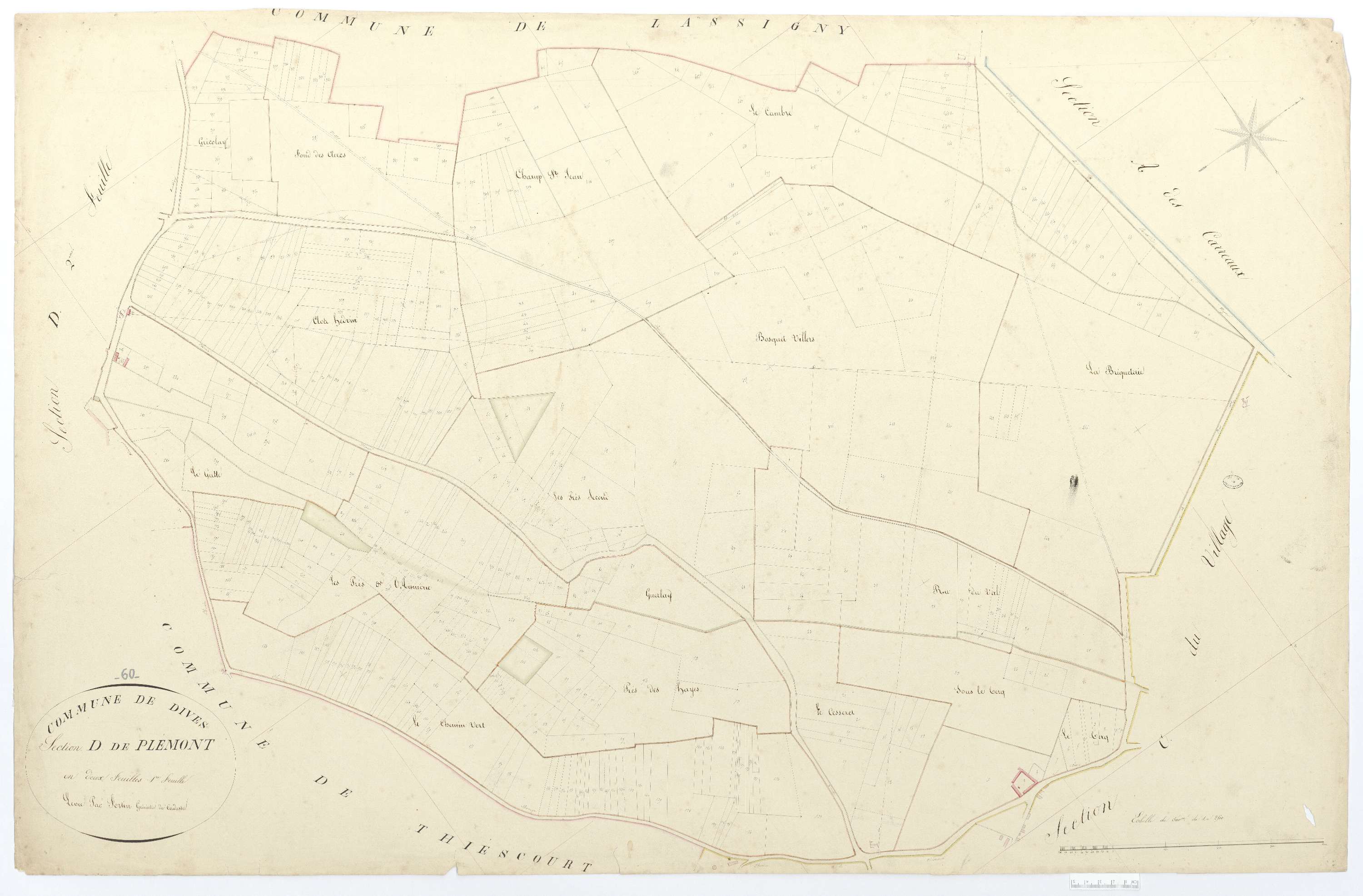 Dives - Cadastre napoléonien, section D1
